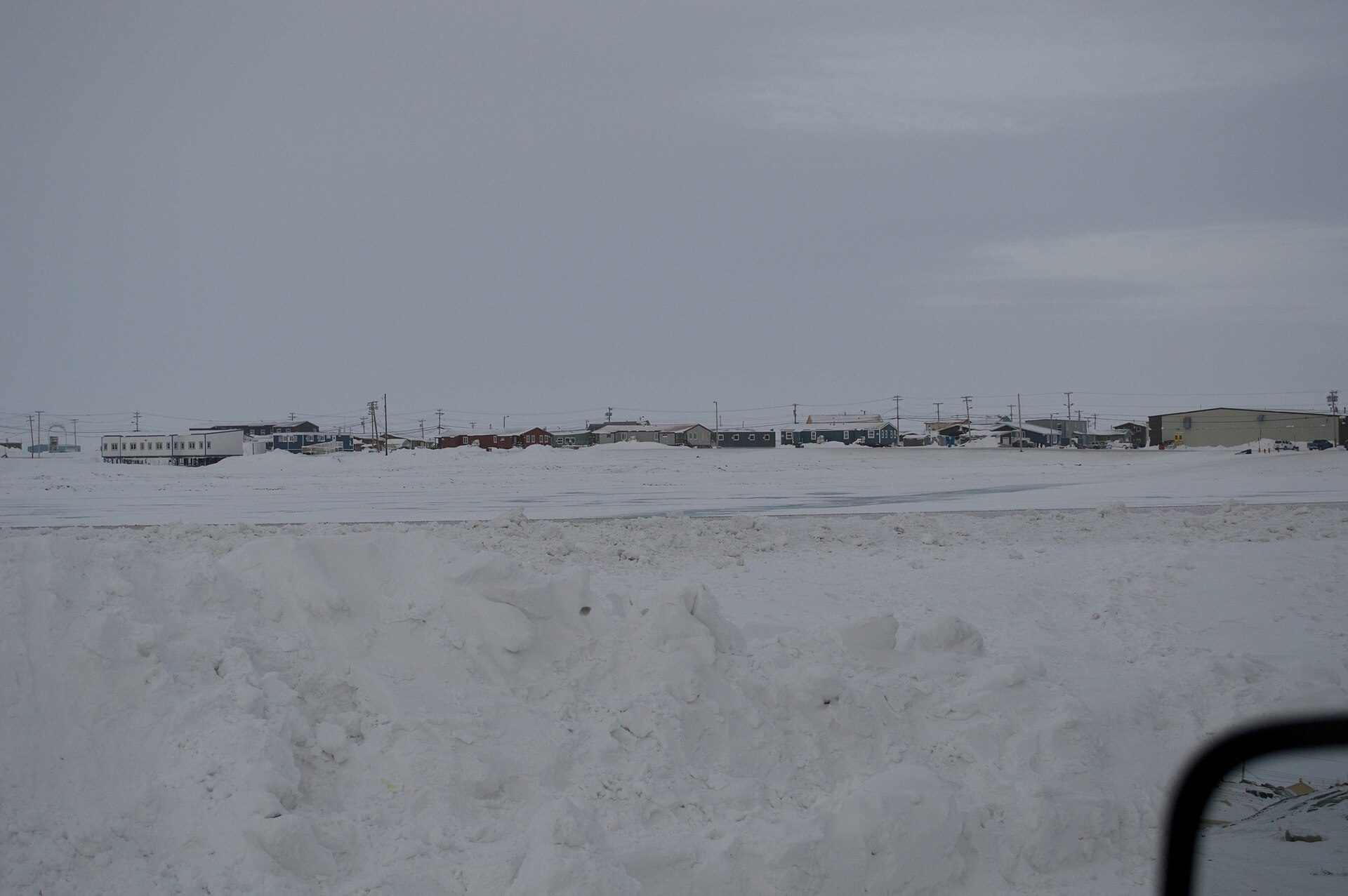The community of Rankin Inlet on the coast of Hudson Bay, Nunavut