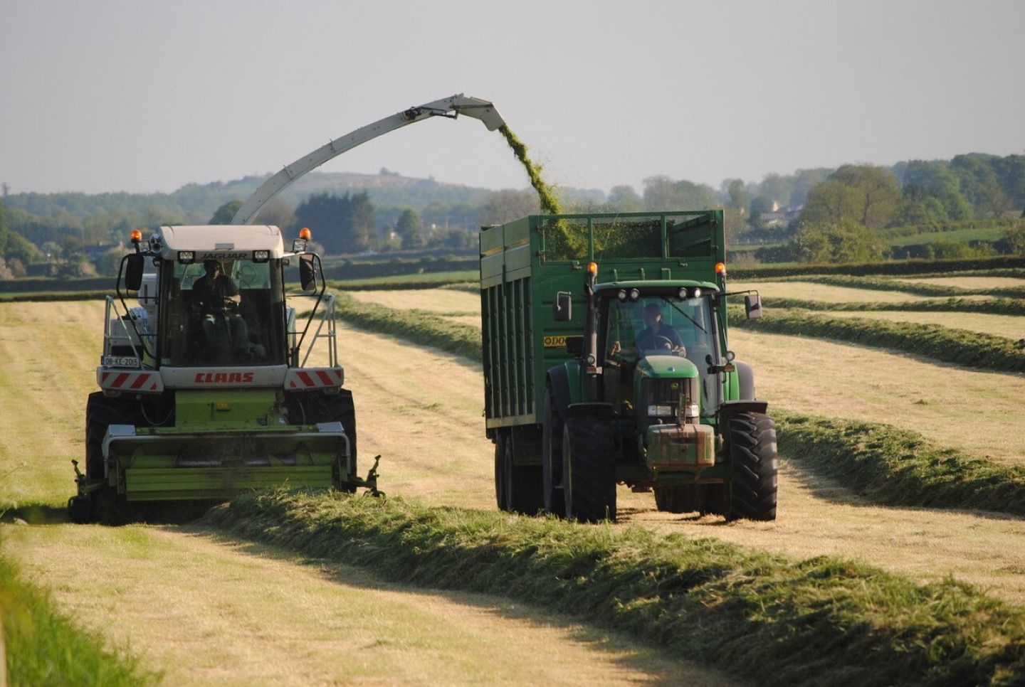 Silage harvesting in County Meath