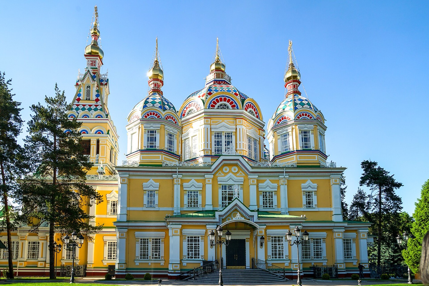 Ascension Cathedral in Almaty, Kazakhstan