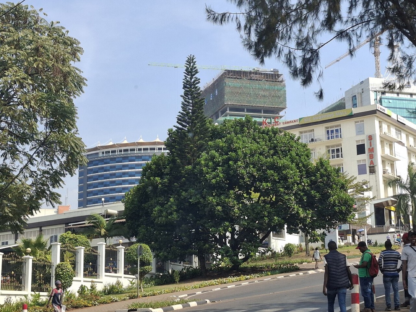 The skyline of Kigali, Rwanda