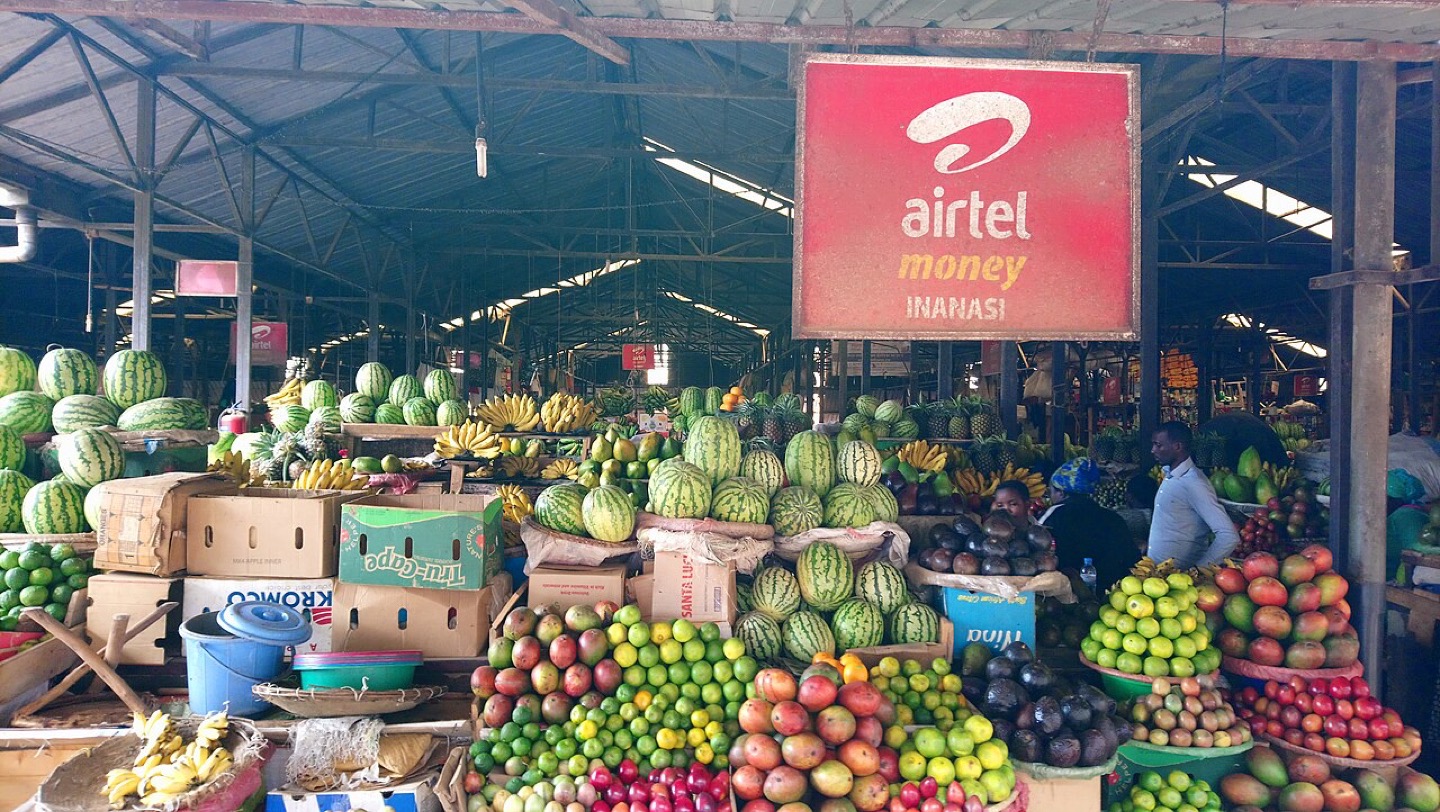 A market in Kigali, Rwanda