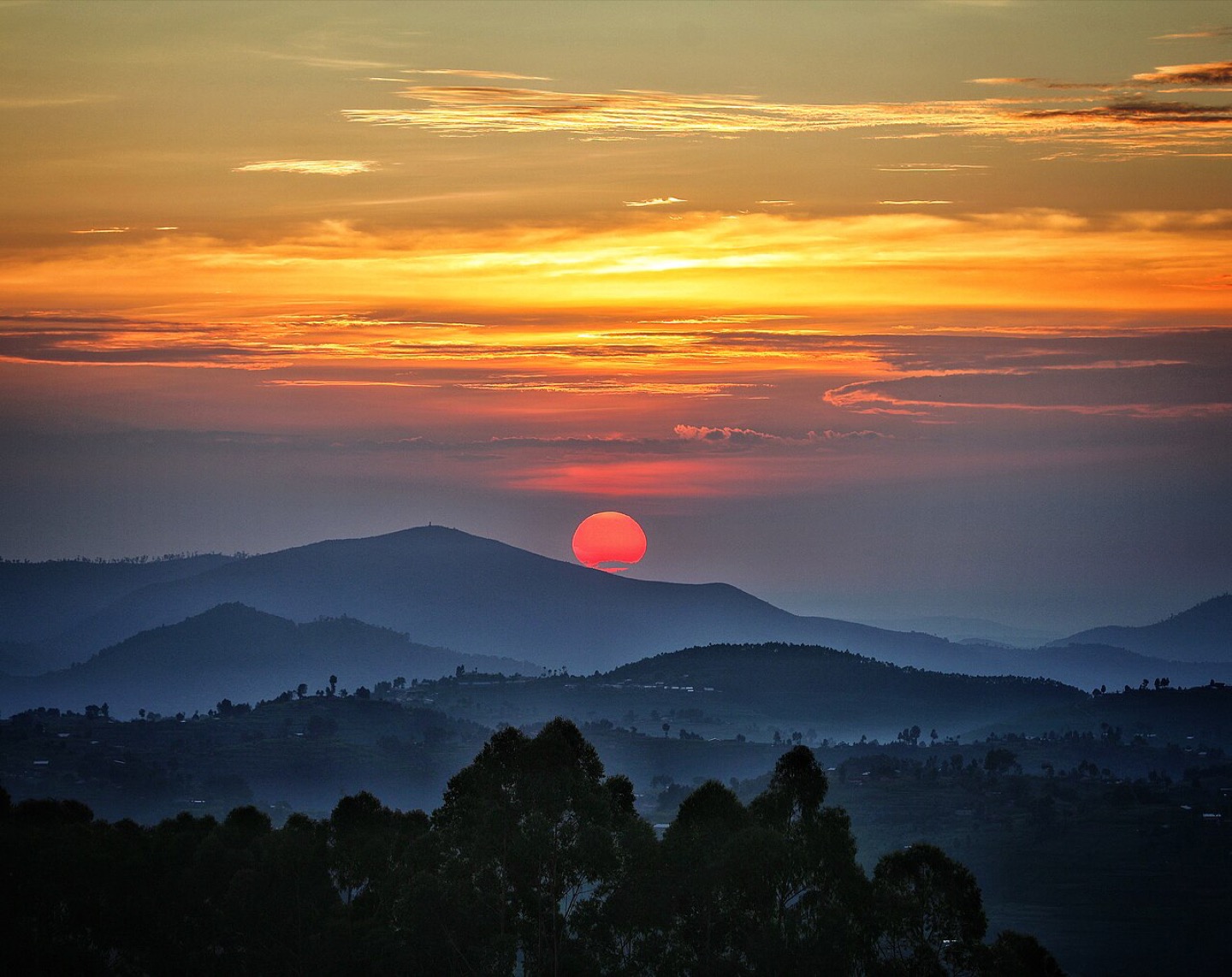 Sunrise over Nyungwe Forest, Rwanda