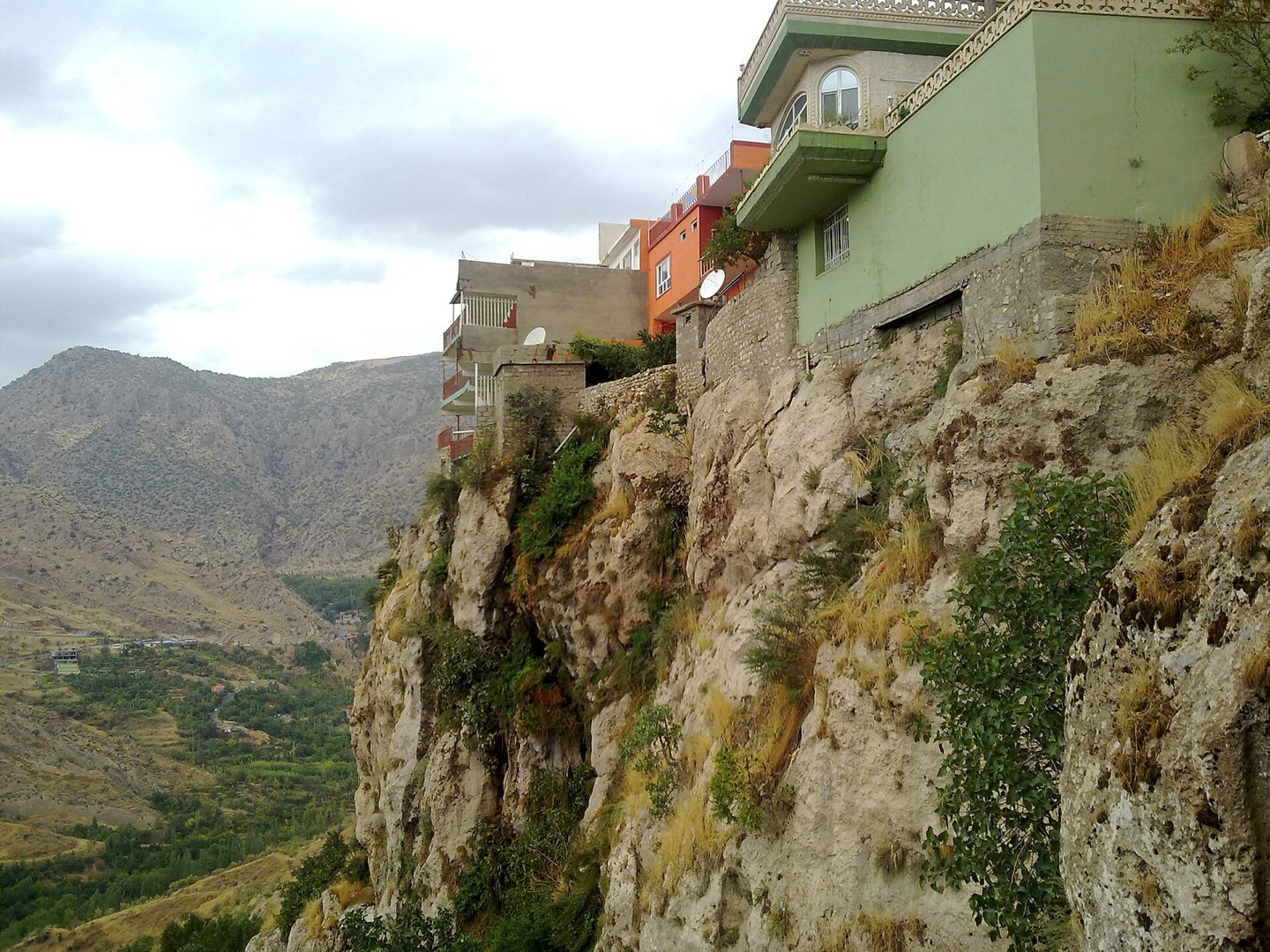 The hillside town of Amedi seen from the Badinan Gate, Iraqi Kurdistan