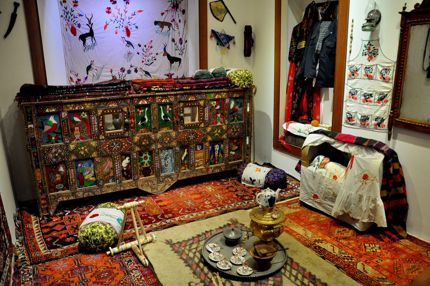 A traditional Kurdish house interior in the citadel of Erbil, Iraq