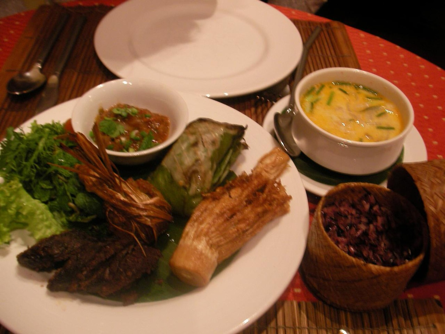 A meal in Luang Prabang, Laos