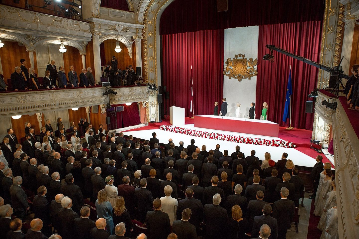 The Latvian Parliament chamber