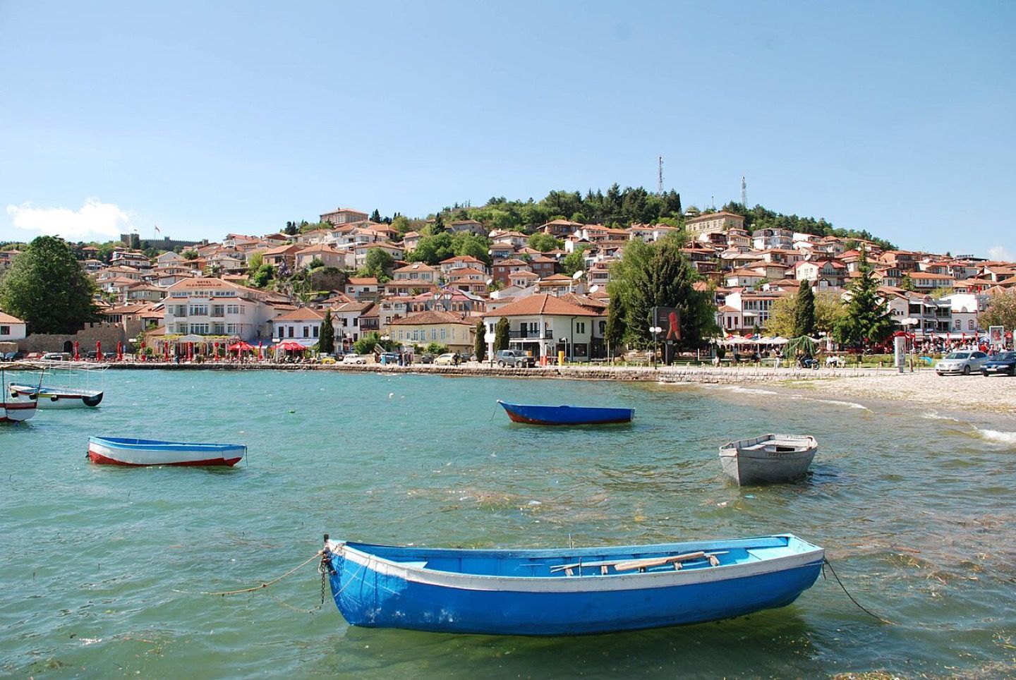 The lakeside old town of Ohrid