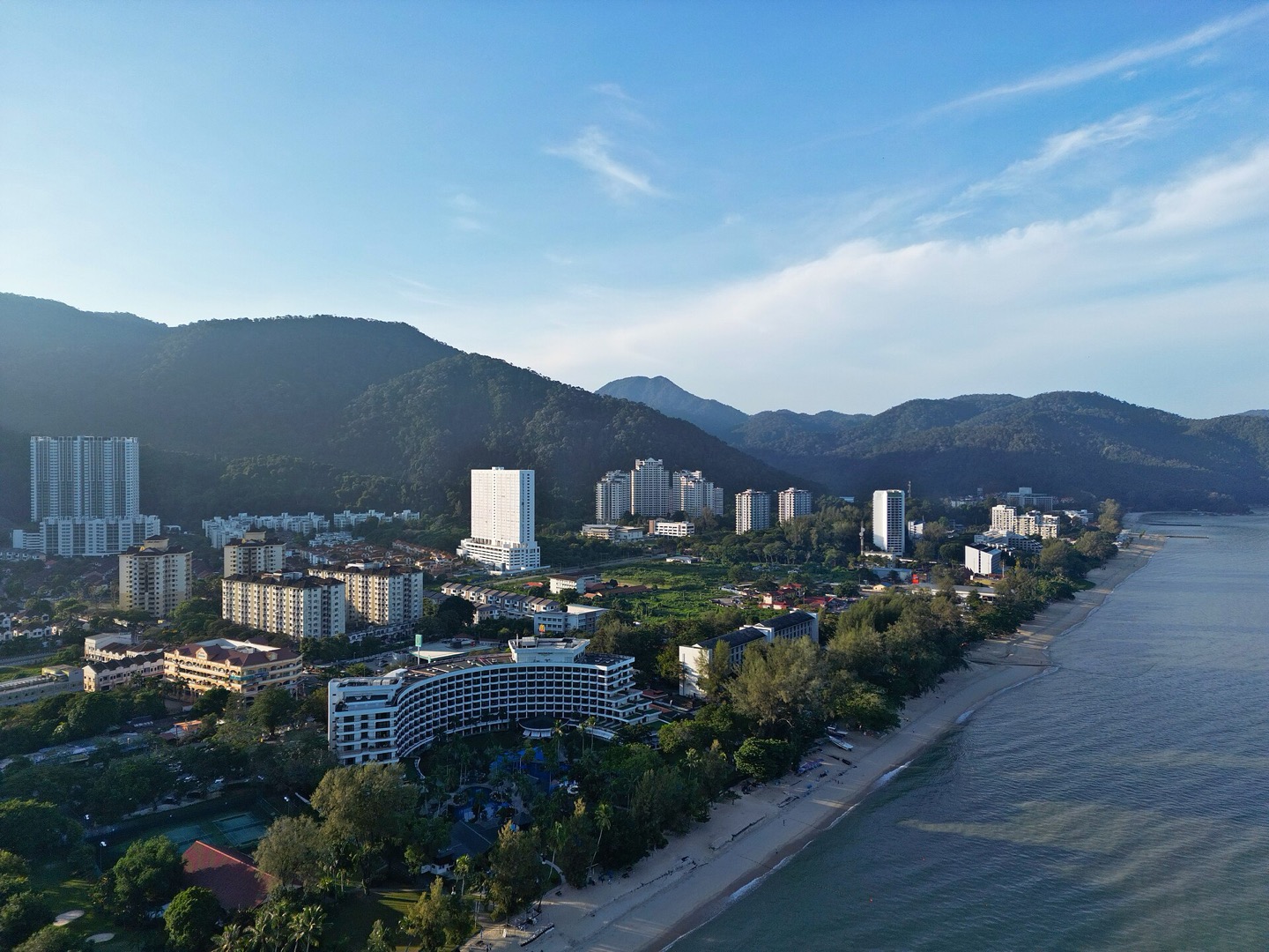 The coast at Batu Ferringhi in Penang, Malaysia
