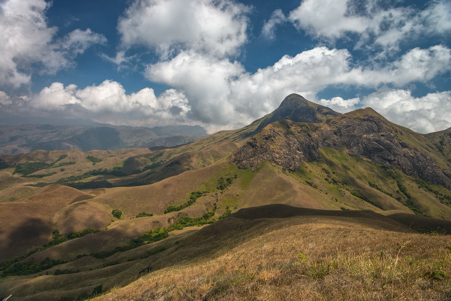 Anamudi peak in Kerala, India