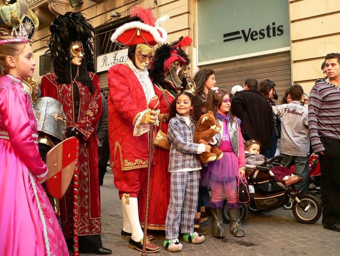Carnival costumes in Valletta