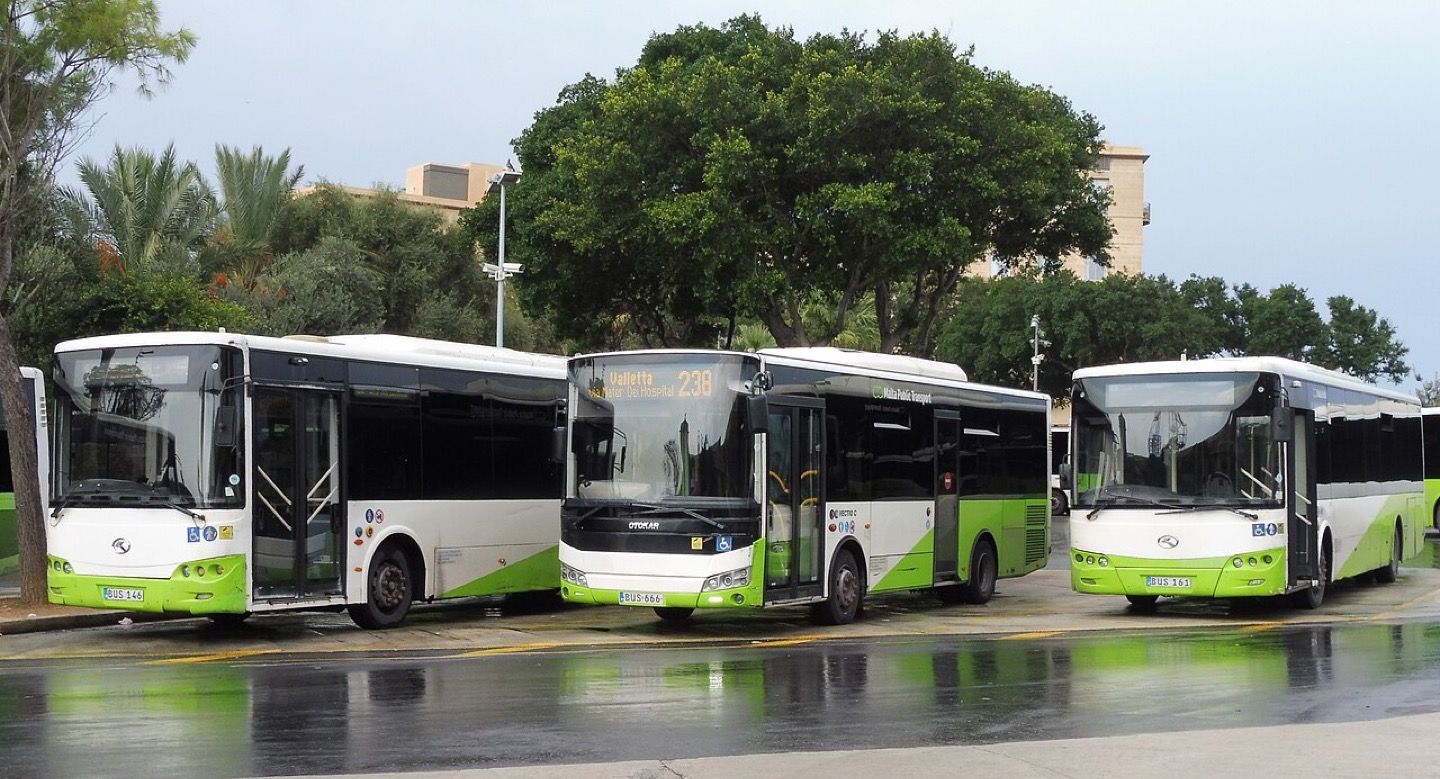 Traditional Maltese buses