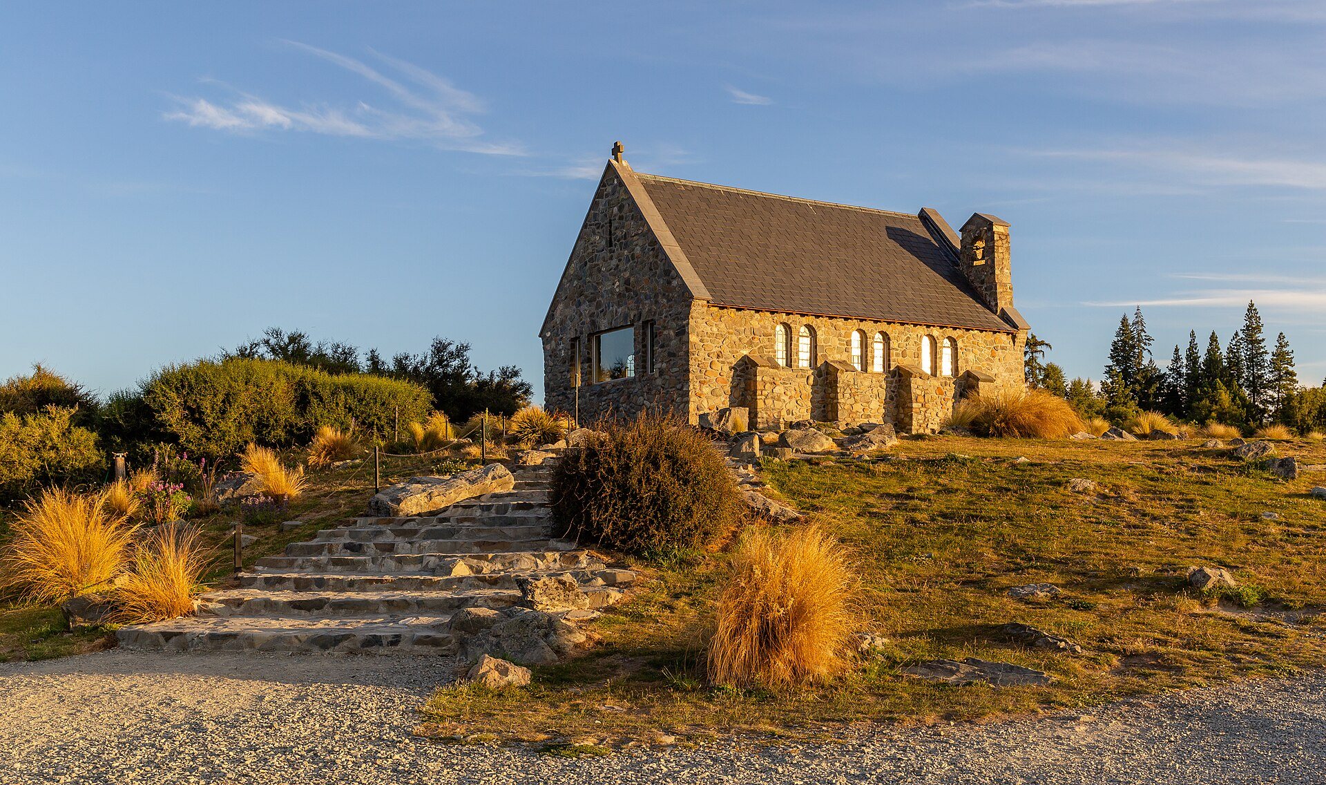The Church of the Good Shepherd beside Lake Tekapo in New Zealand