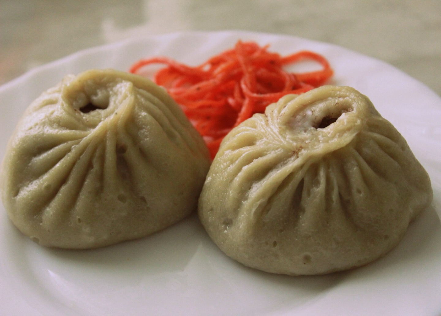 Buuz, the steamed mutton dumplings eaten in quantity at Lunar New Year