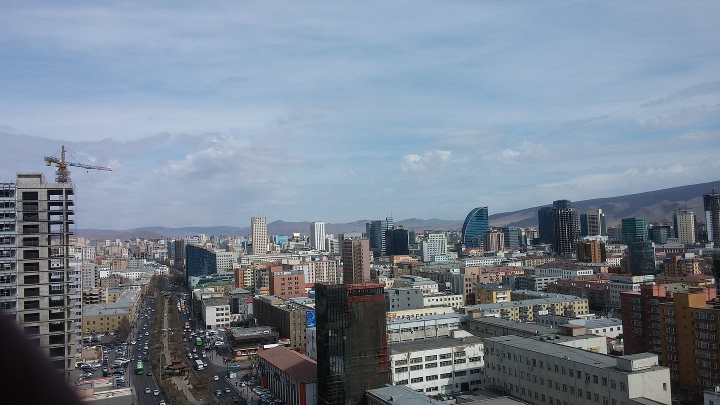 The Ulaanbaatar skyline, home to roughly half of Mongolia’s population