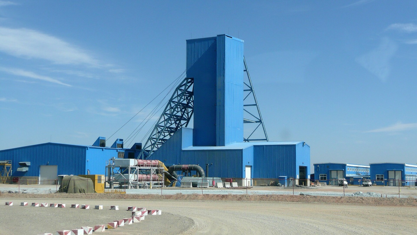 The Oyu Tolgoi copper and gold mine in the South Gobi