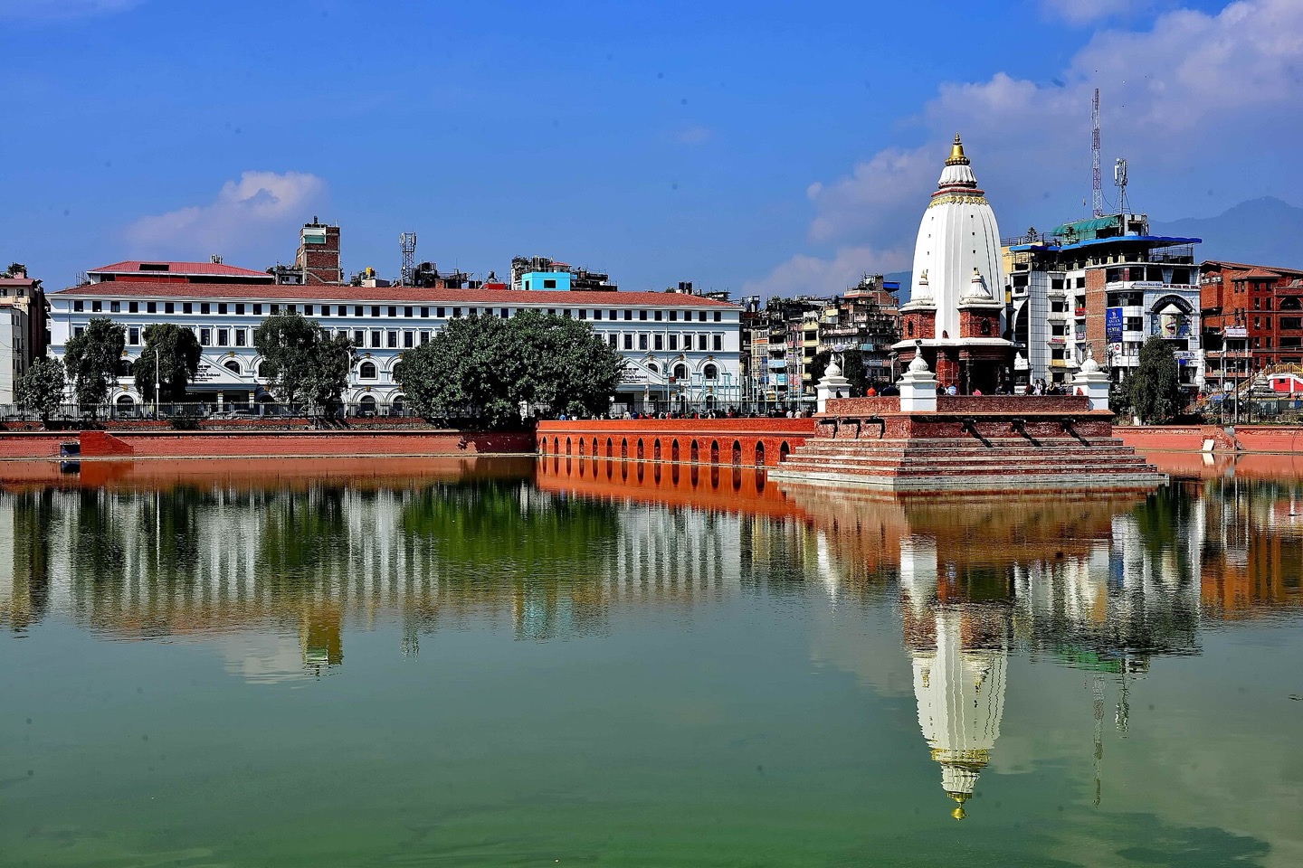 Bal Gopaleshwor Temple at Rani Pokhari in Kathmandu, Nepal