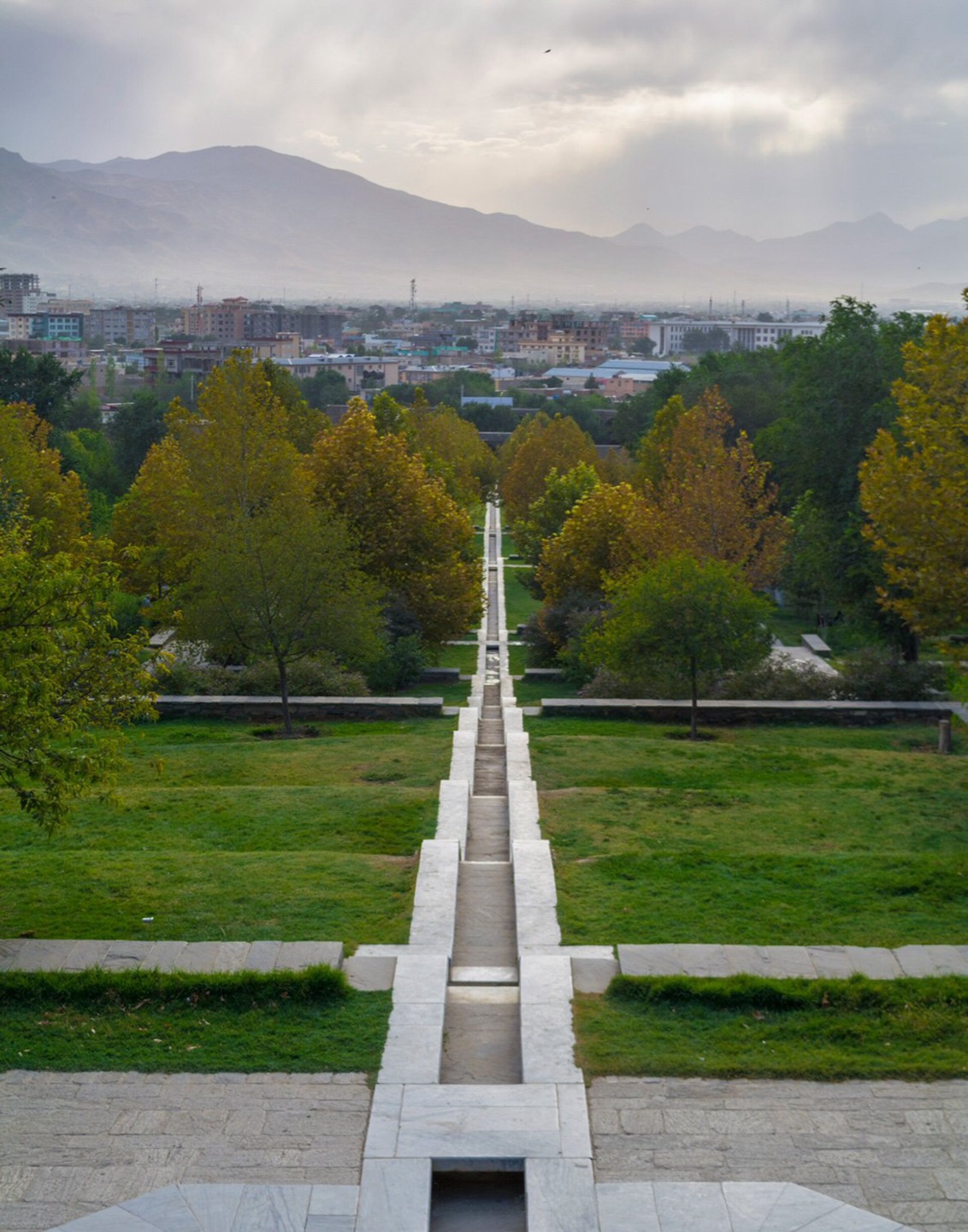 The Gardens of Babur in Kabul, Afghanistan