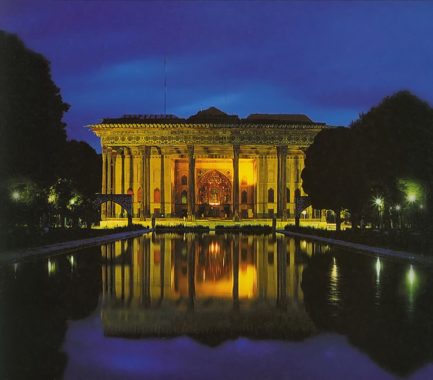 Chehel Sotoun Palace in Isfahan, Iran