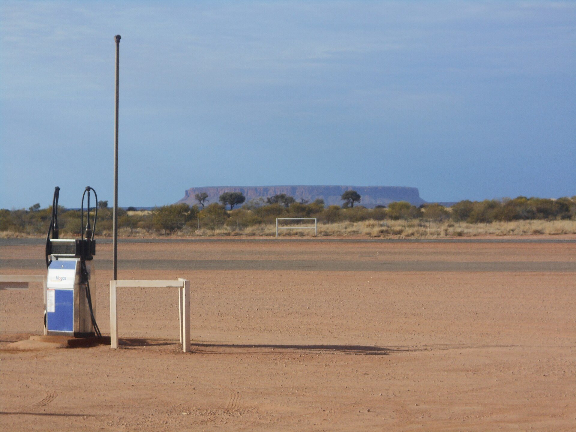 A roadside fuel stop at Curtin Springs in Australia’s Northern Territory