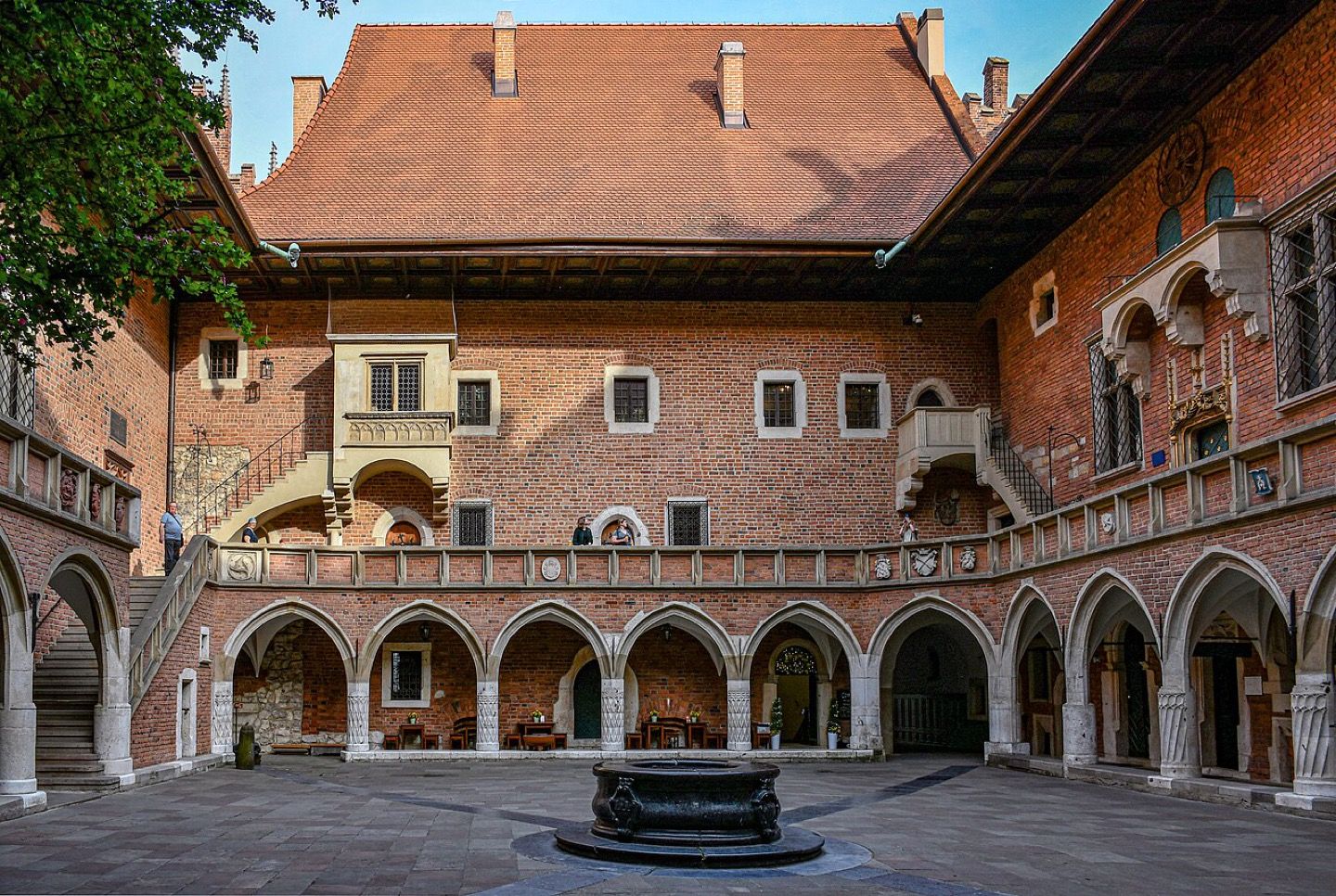 The courtyard of Collegium Maius in Kraków