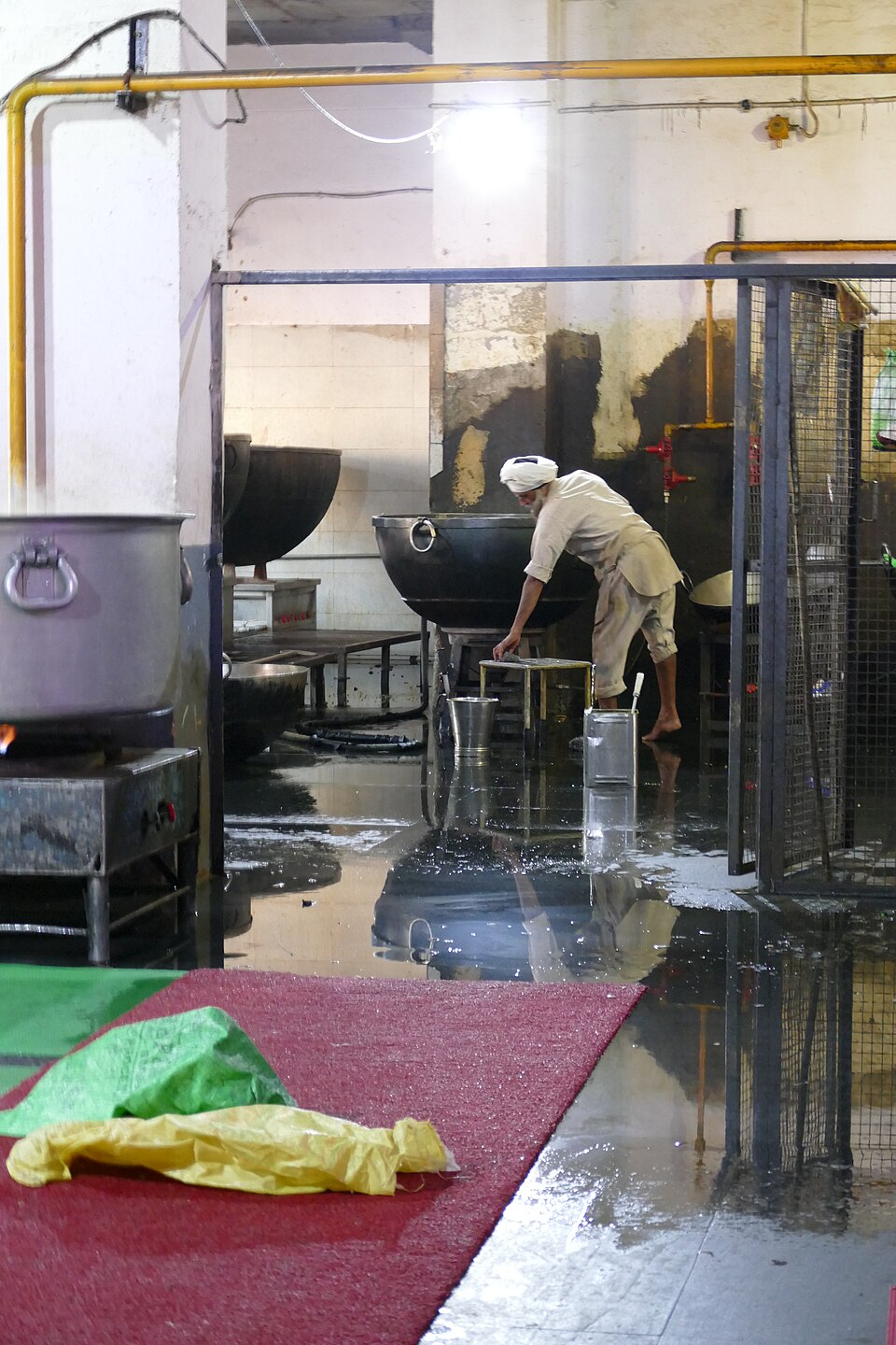 The Guru Ram Das community kitchen at the Golden Temple in Amritsar