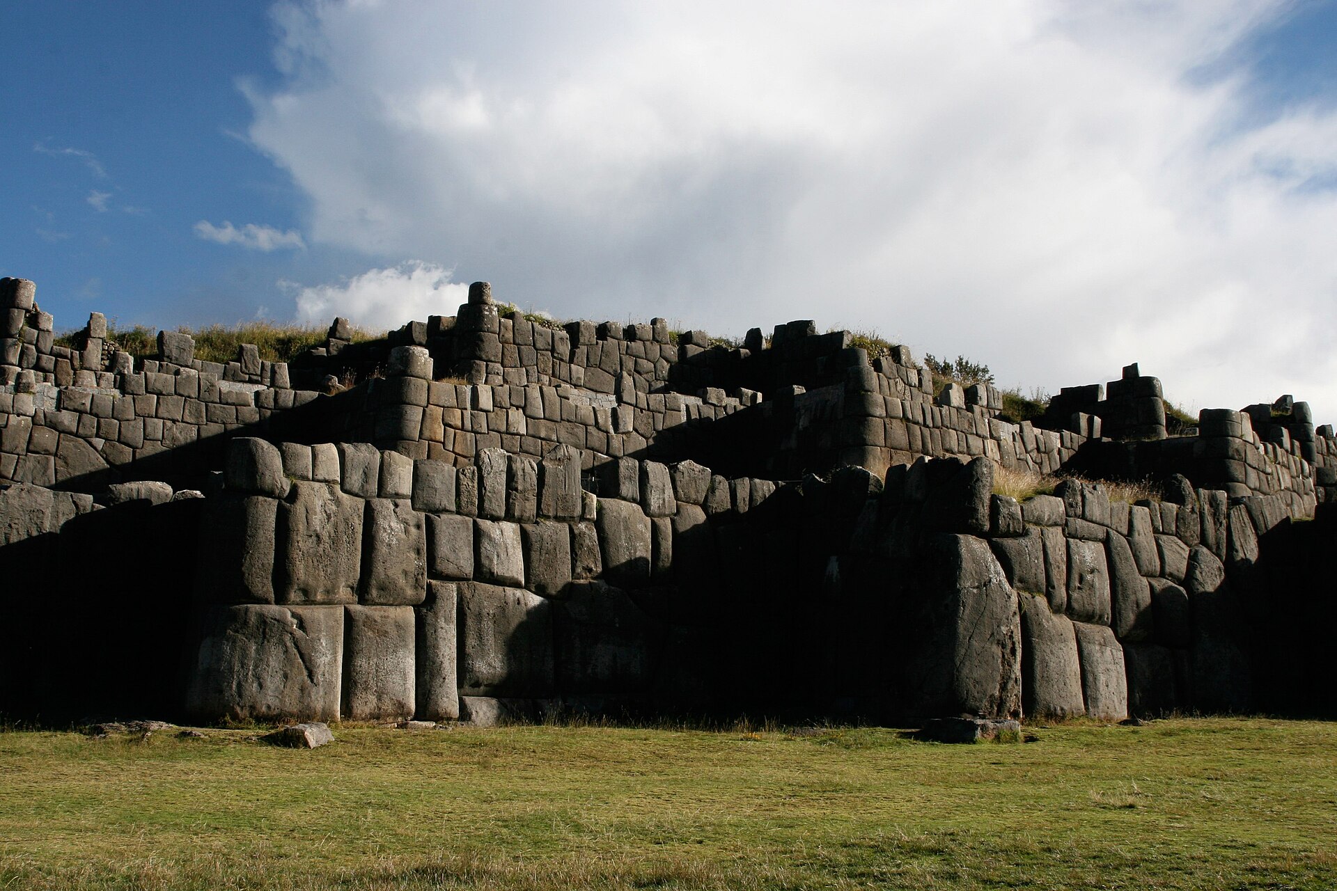 The fitted stone walls of Sacsayhuamán above Cusco, Peru