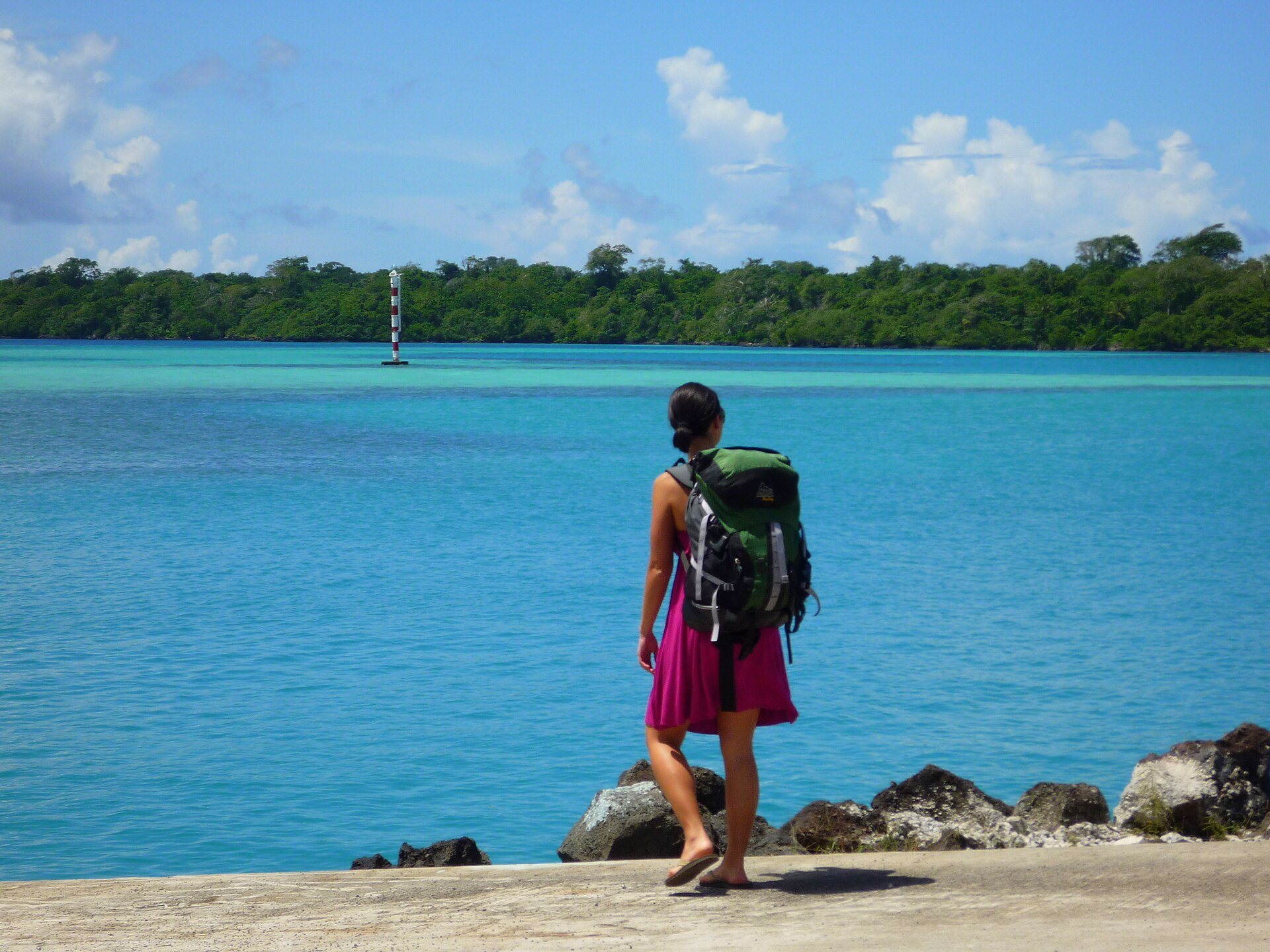 The waterfront at Salelologa wharf on Savaiʻi, Samoa