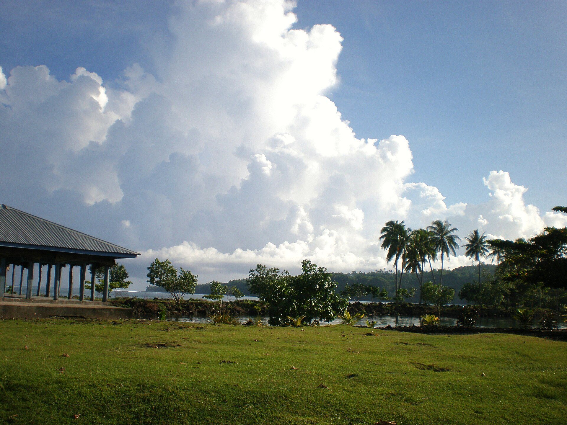 A coastal village in the Safune district of Savaiʻi, Samoa