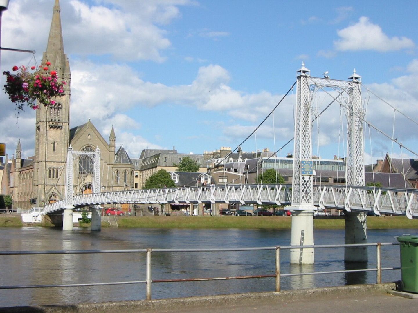 A footbridge over the River Ness in Inverness