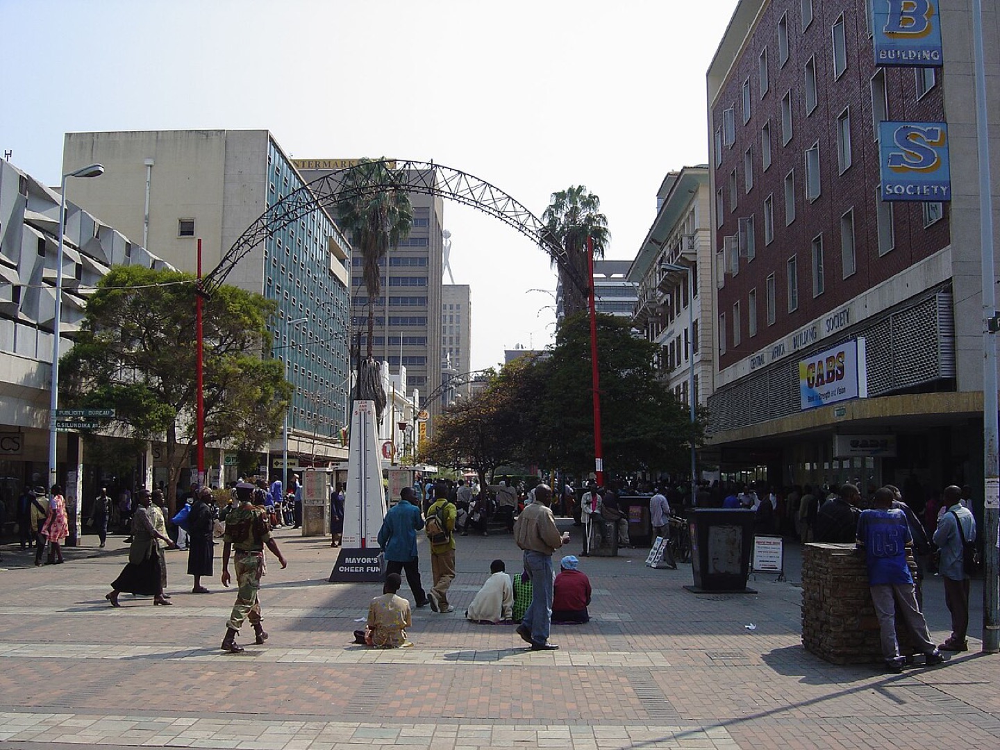First Street in Harare, Zimbabwe