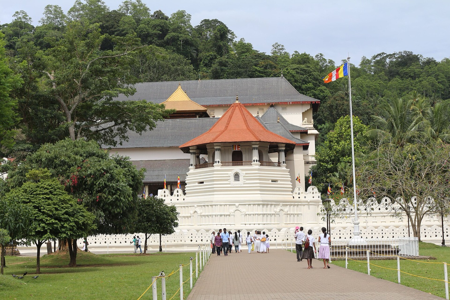 The Temple of the Tooth in Kandy, Sri Lanka