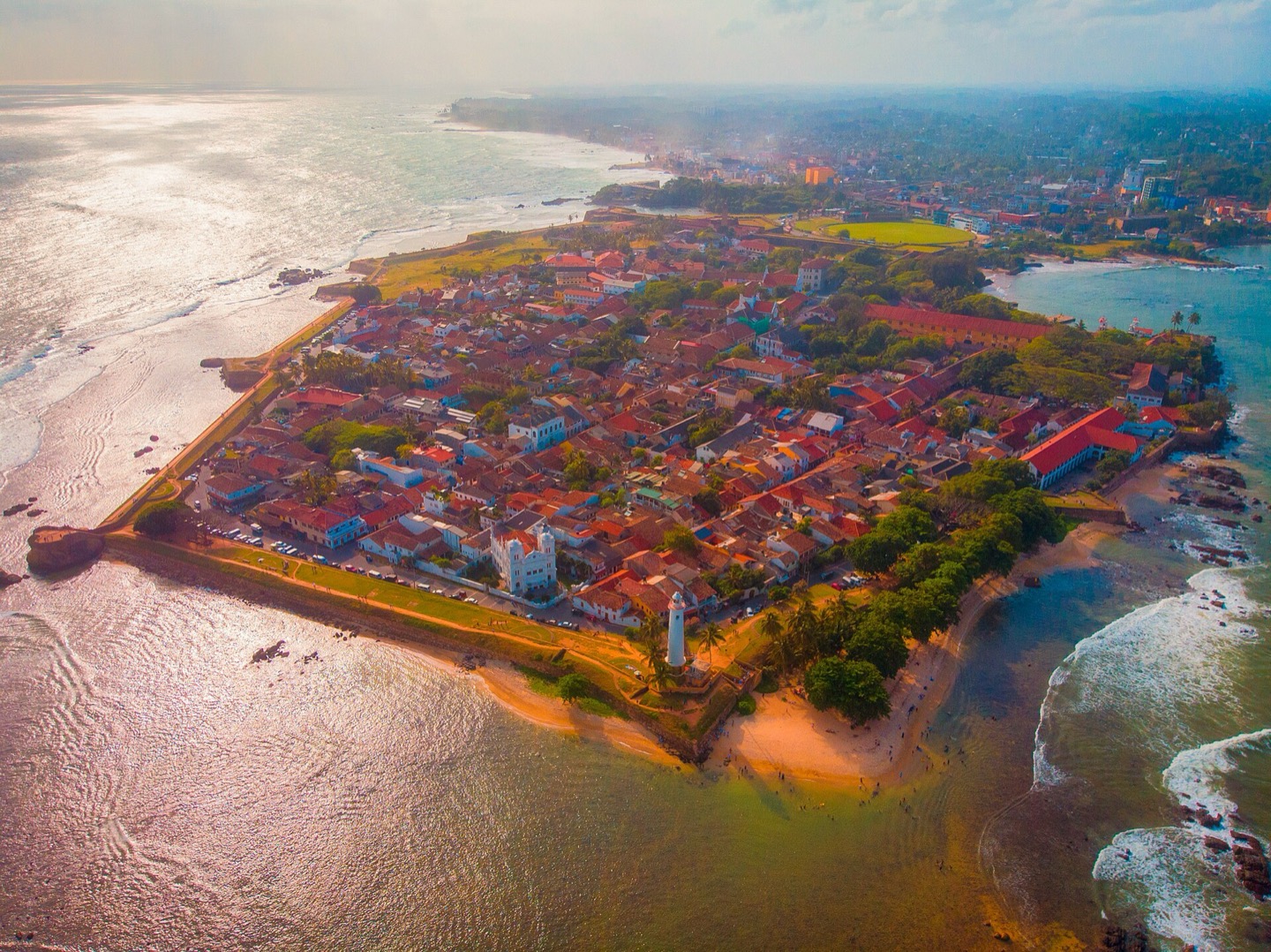 The ramparts of Galle Fort in Sri Lanka