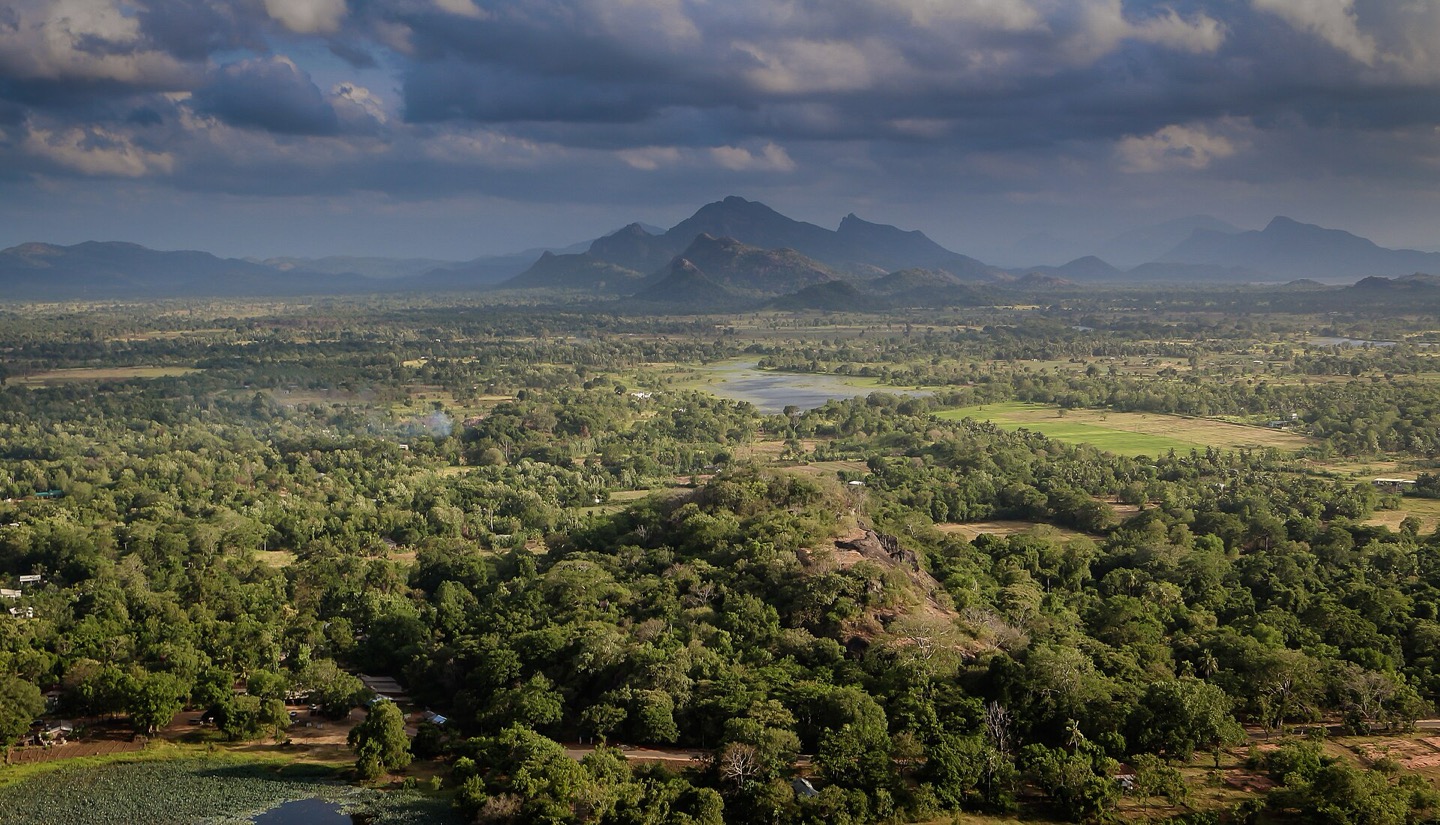 The view from the top of Sigiriya in Sri Lanka