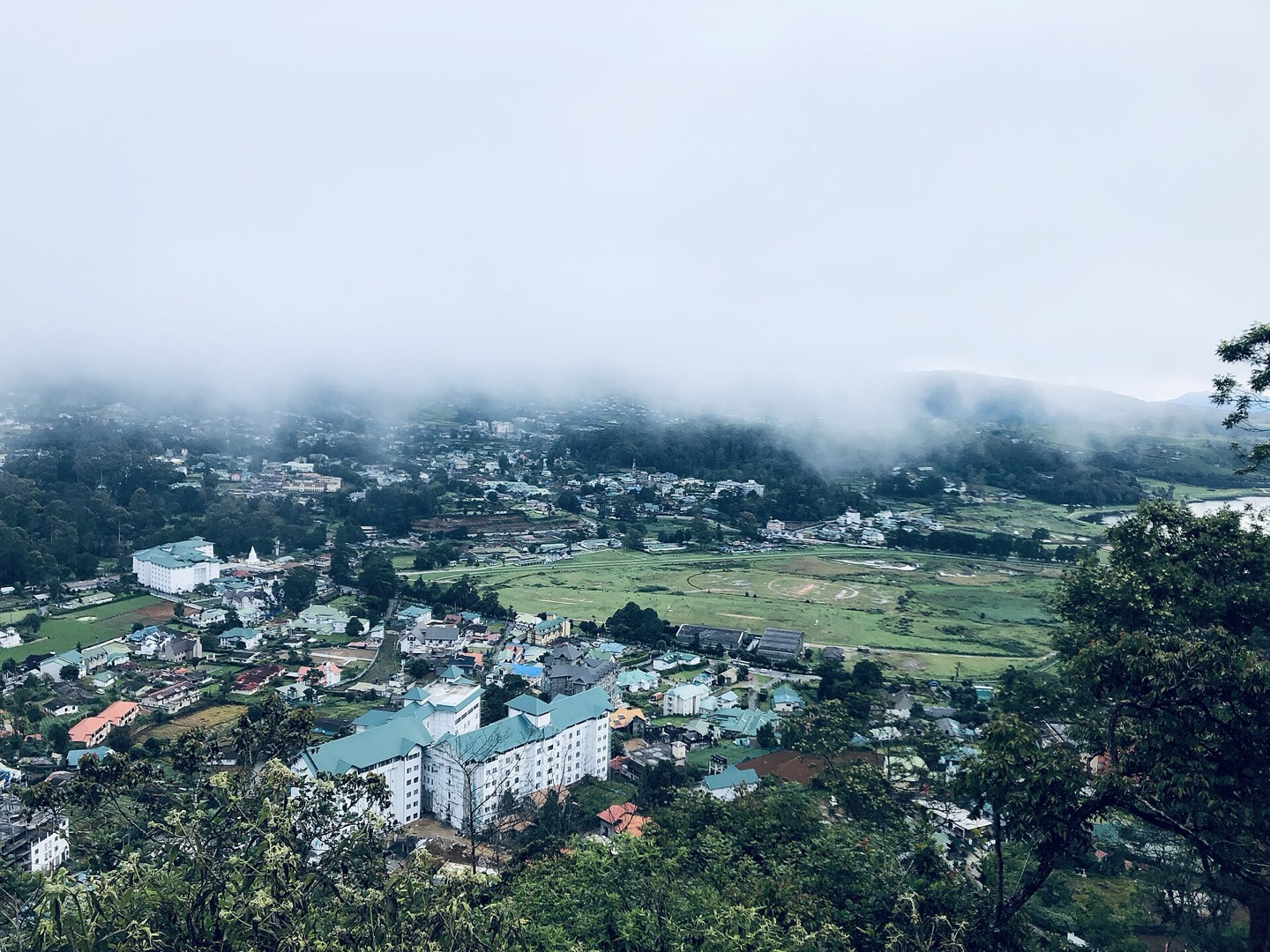 The hill town of Nuwara Eliya, Sri Lanka