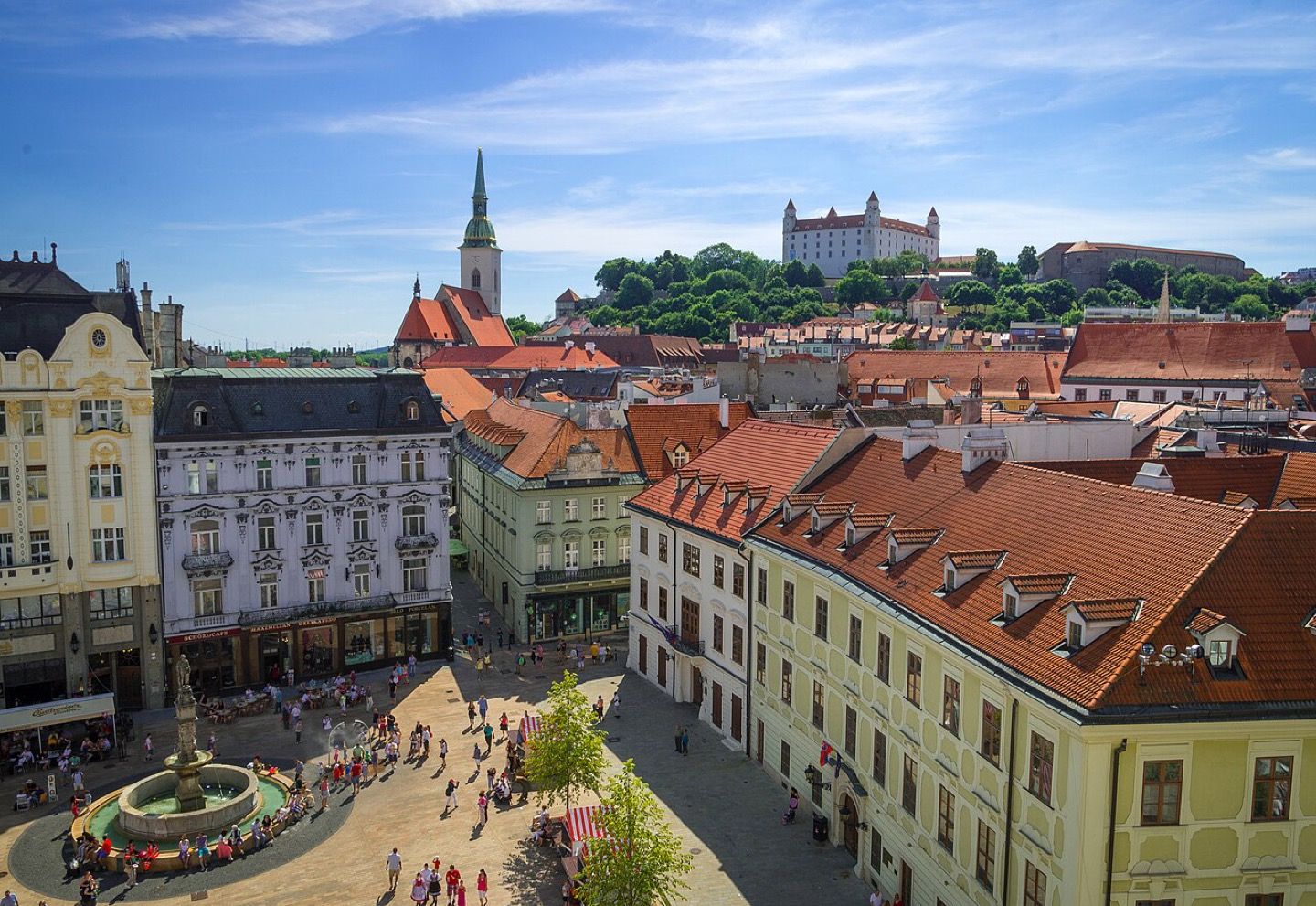 The main square in Bratislava