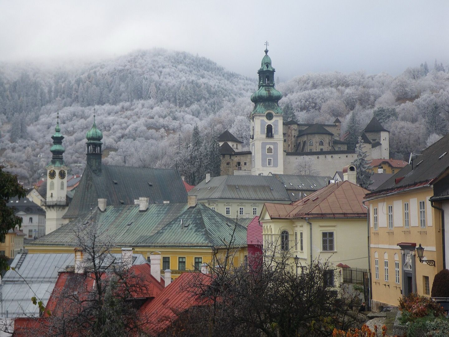 The old town of Banská Štiavnica