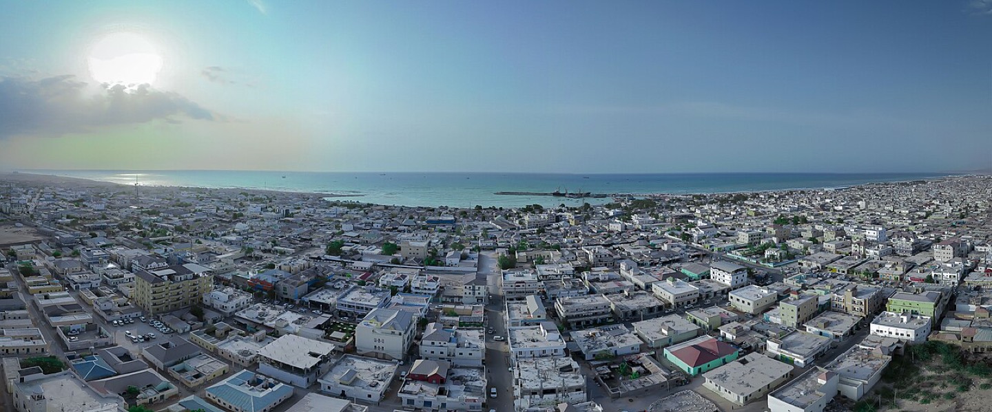 The city and port of Bosaso on the Somali coast