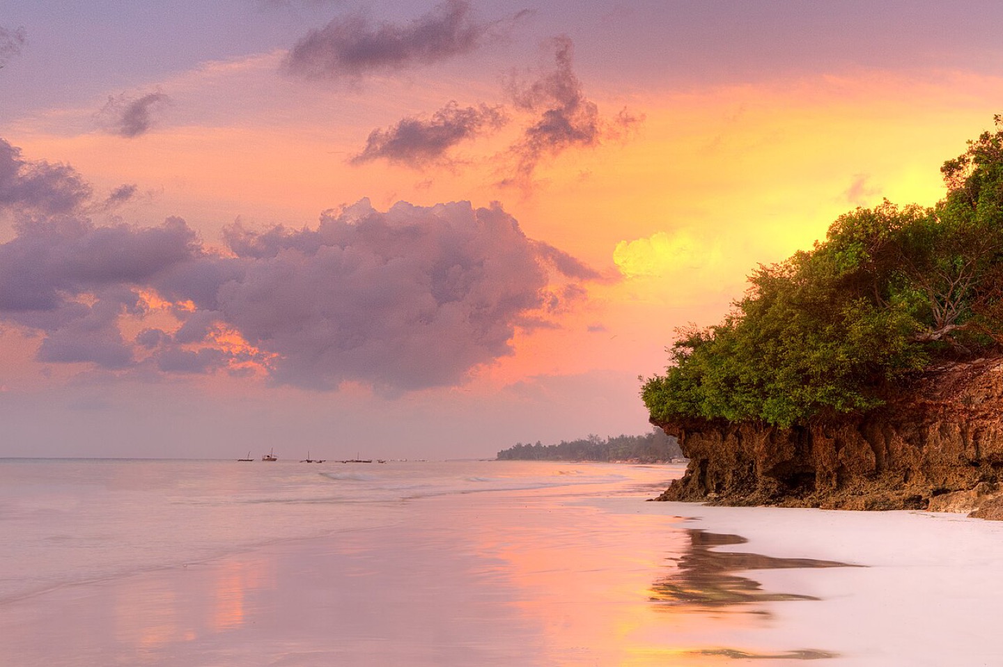 Sunrise over Diani Beach, Kenya