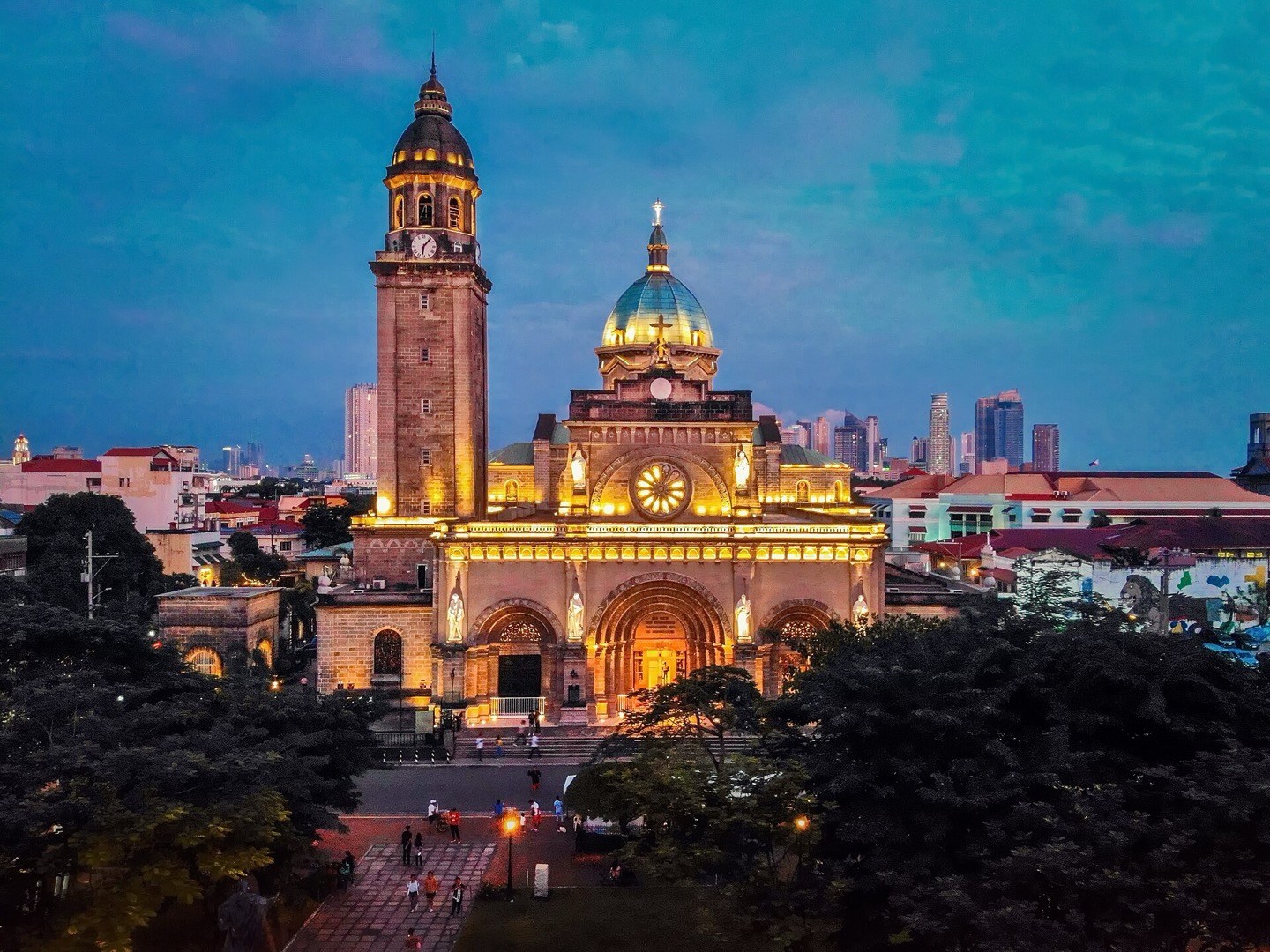 Manila Cathedral in Intramuros, Philippines