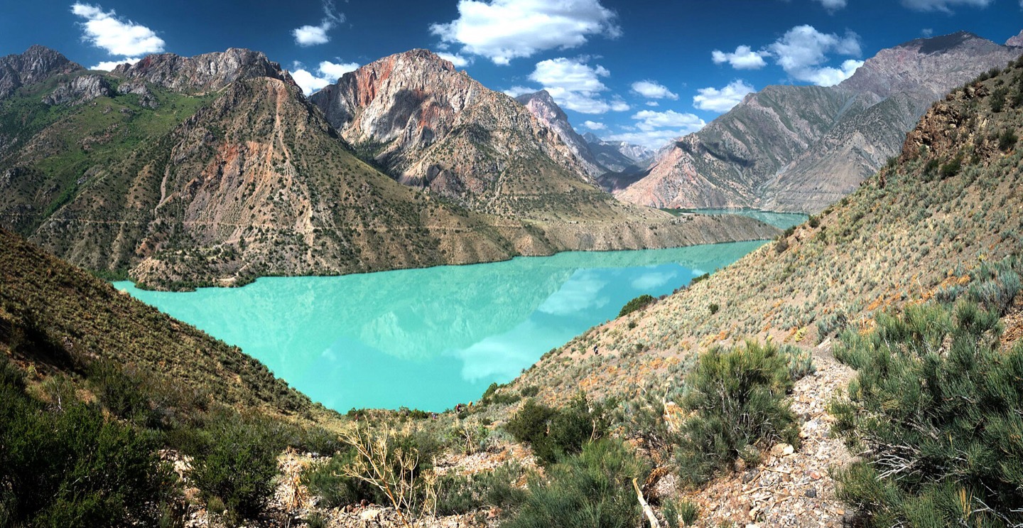A lake in the Fann Mountains, Tajikistan