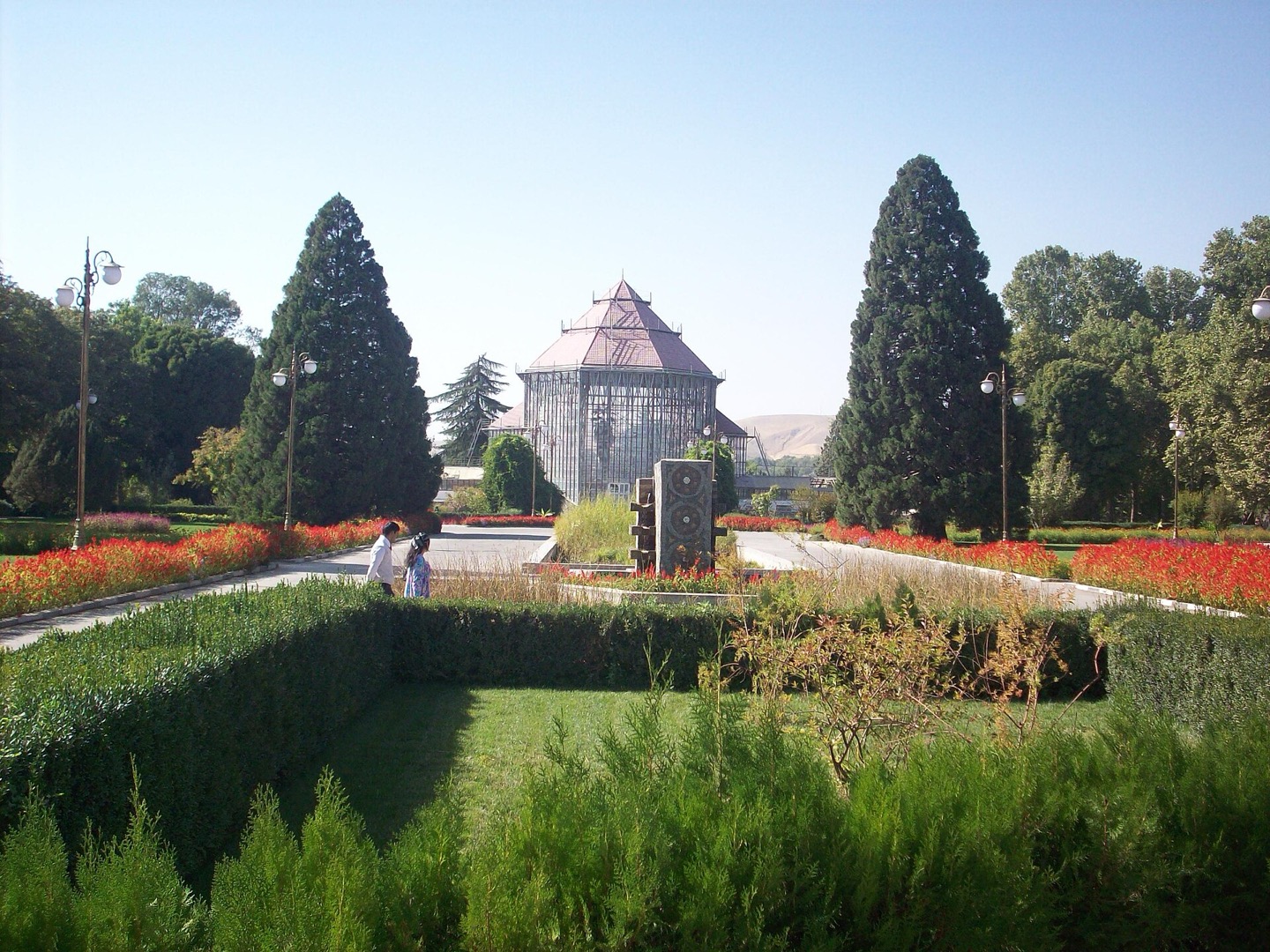 The botanical gardens in Dushanbe, Tajikistan