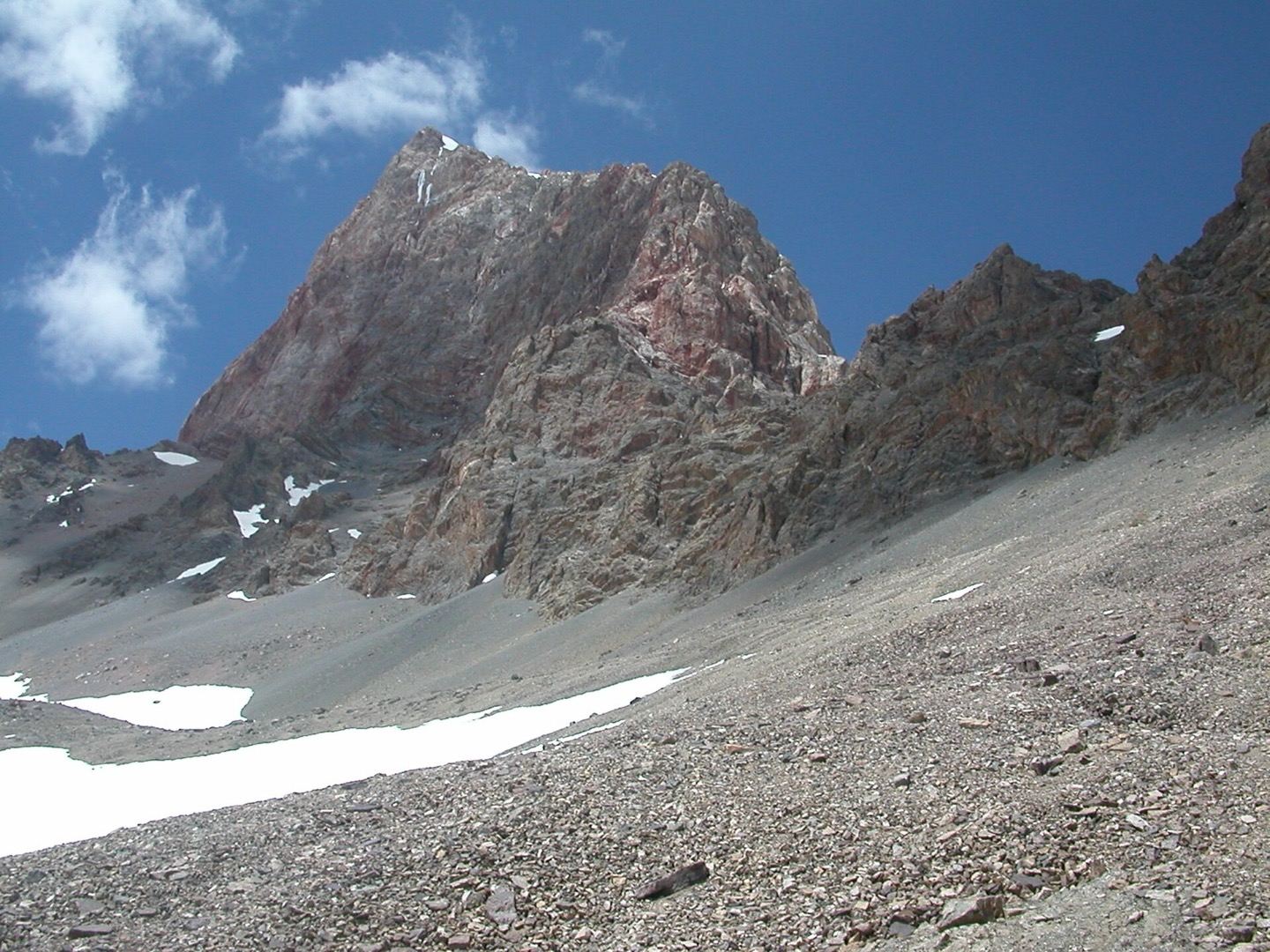 Chimtarga peak in the Fann Mountains, Tajikistan