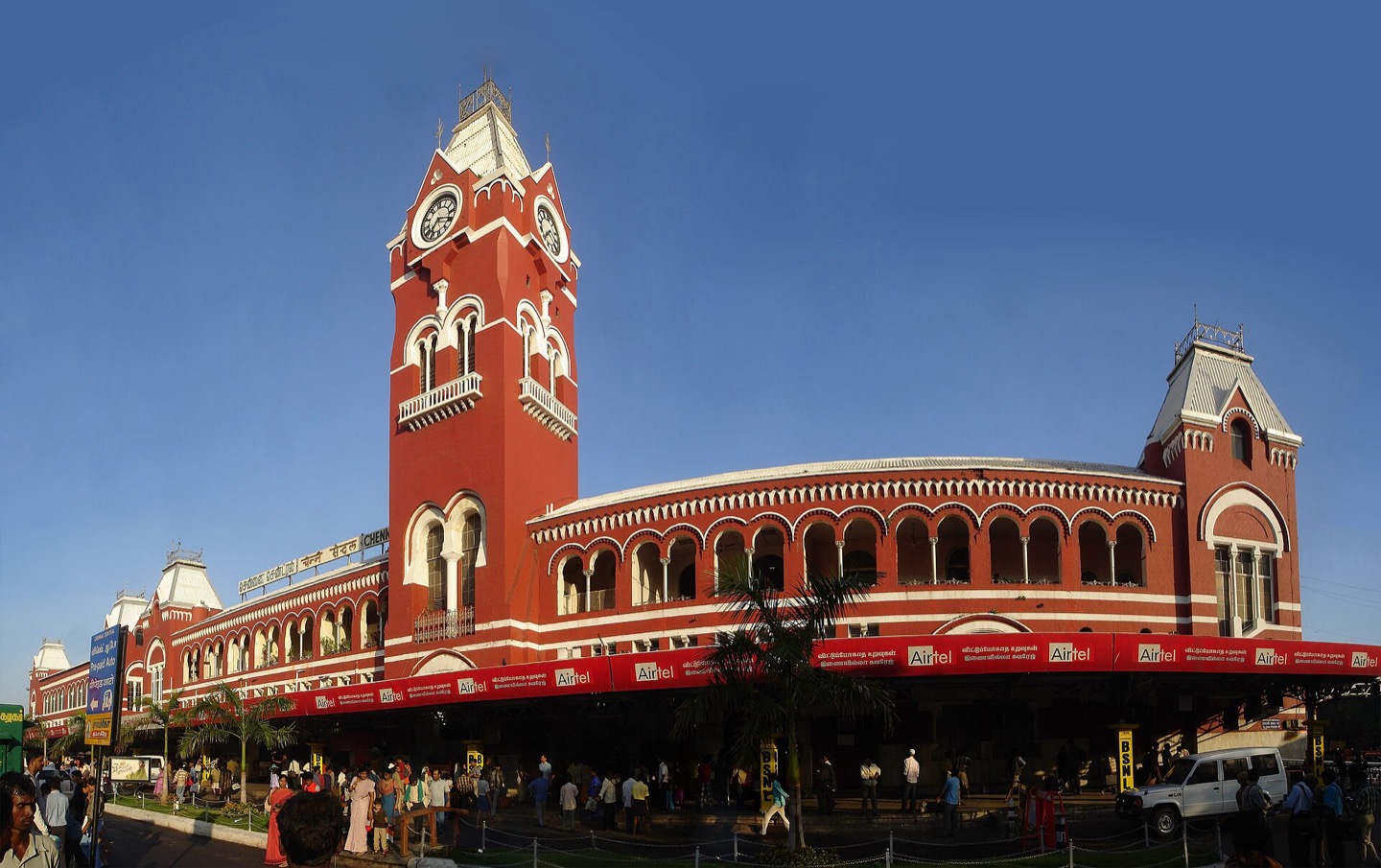 Chennai Central railway station in Tamil Nadu, India