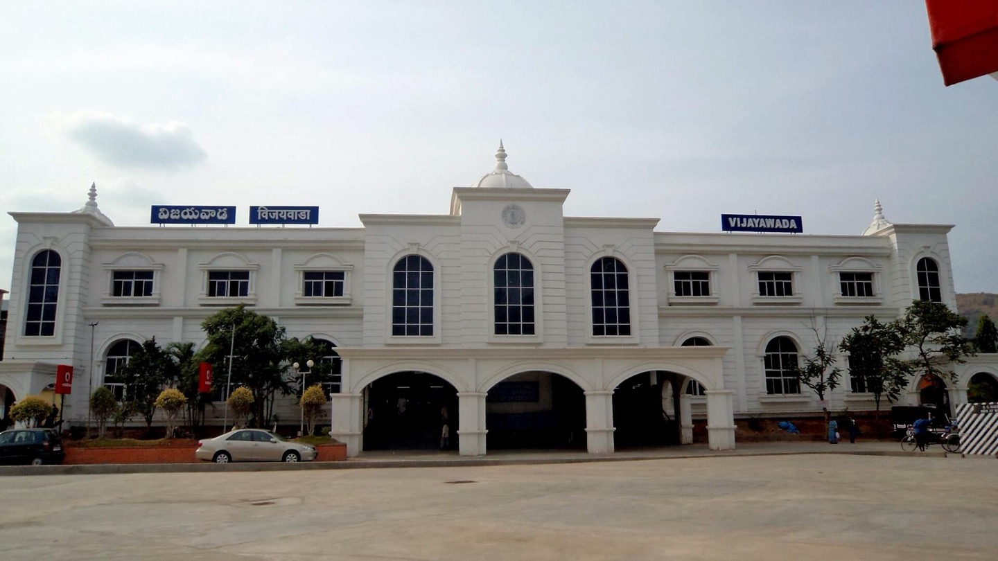 Vijayawada railway station in Andhra Pradesh, India