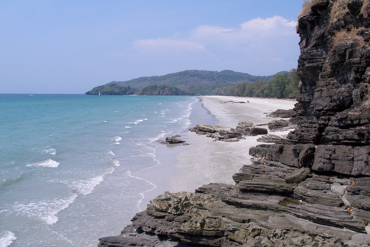 The rocky coast of Ko Tarutao, Thailand