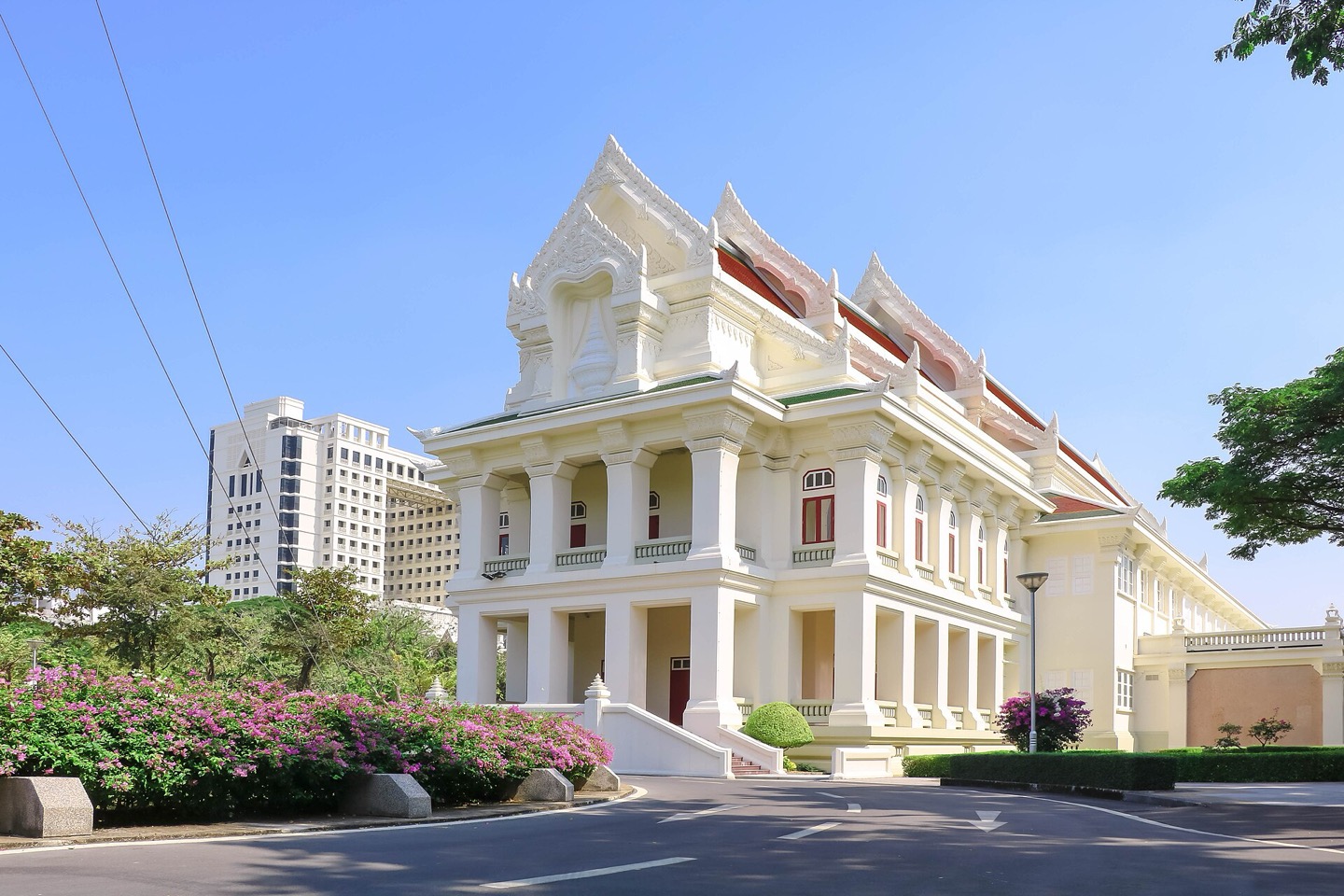 The auditorium of Chulalongkorn University in Bangkok, Thailand