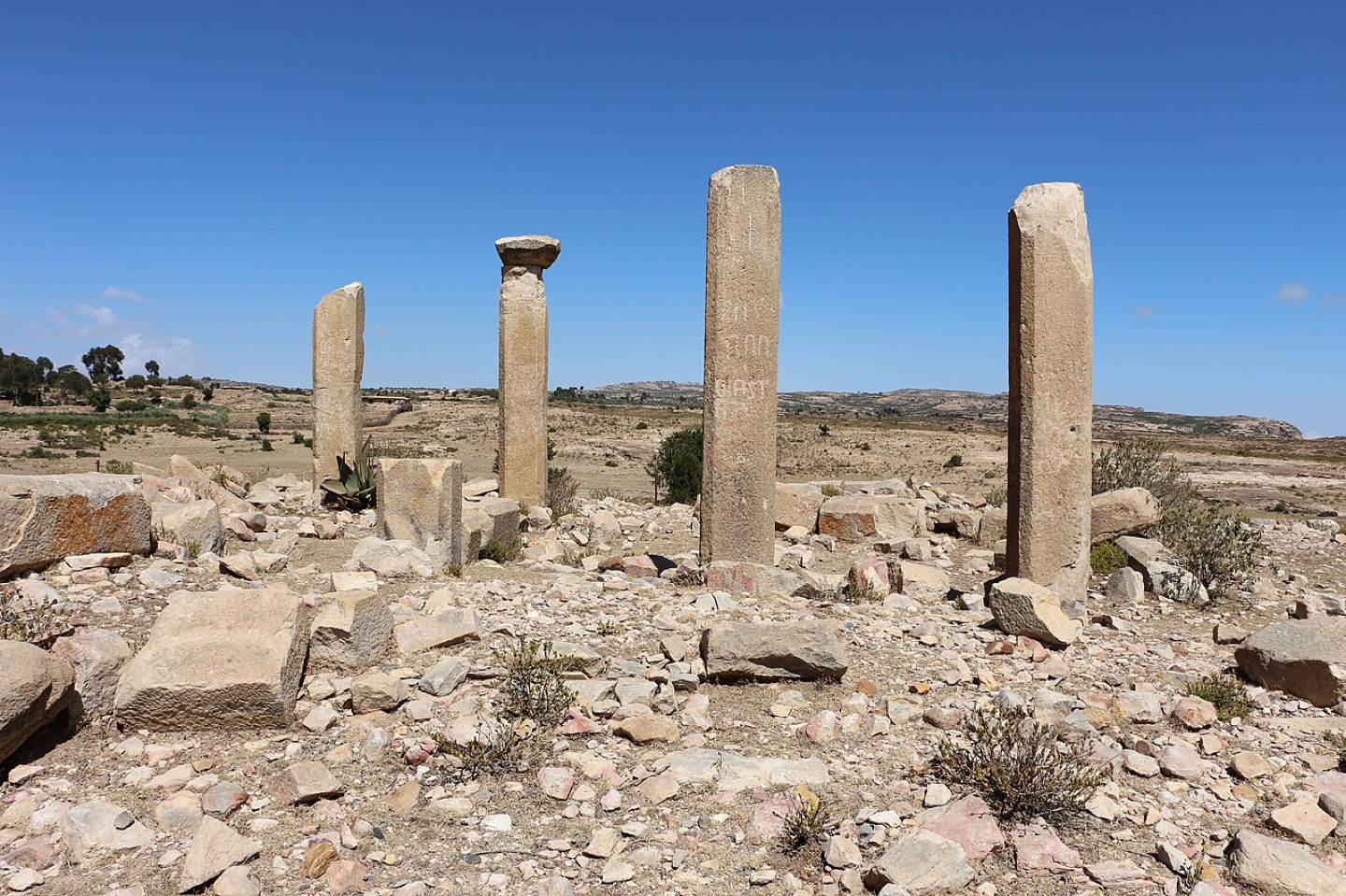 The ancient ruins at Qohaito in the Eritrean highlands