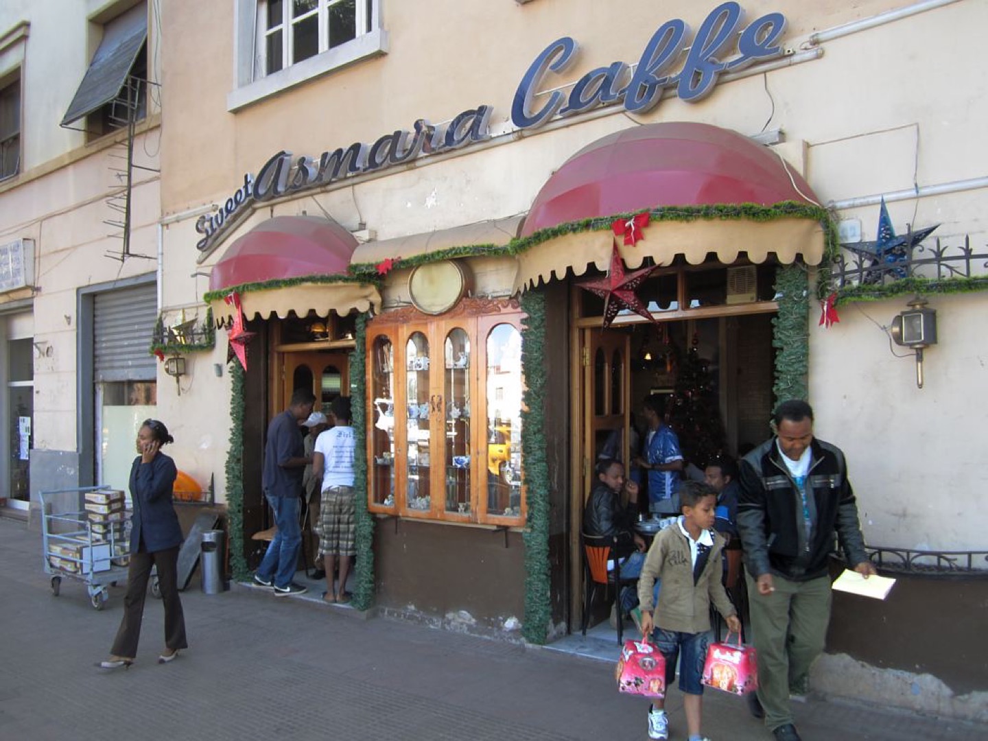 Sweet Asmara Caffe on Harnet Avenue in Asmara, Eritrea