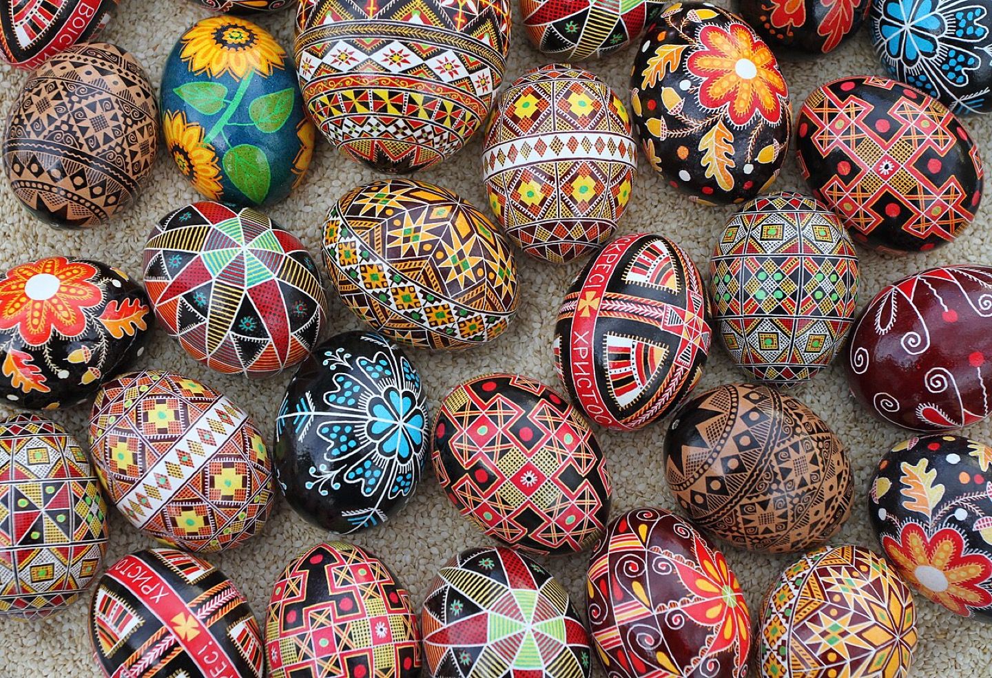 Decorated Ukrainian Easter eggs