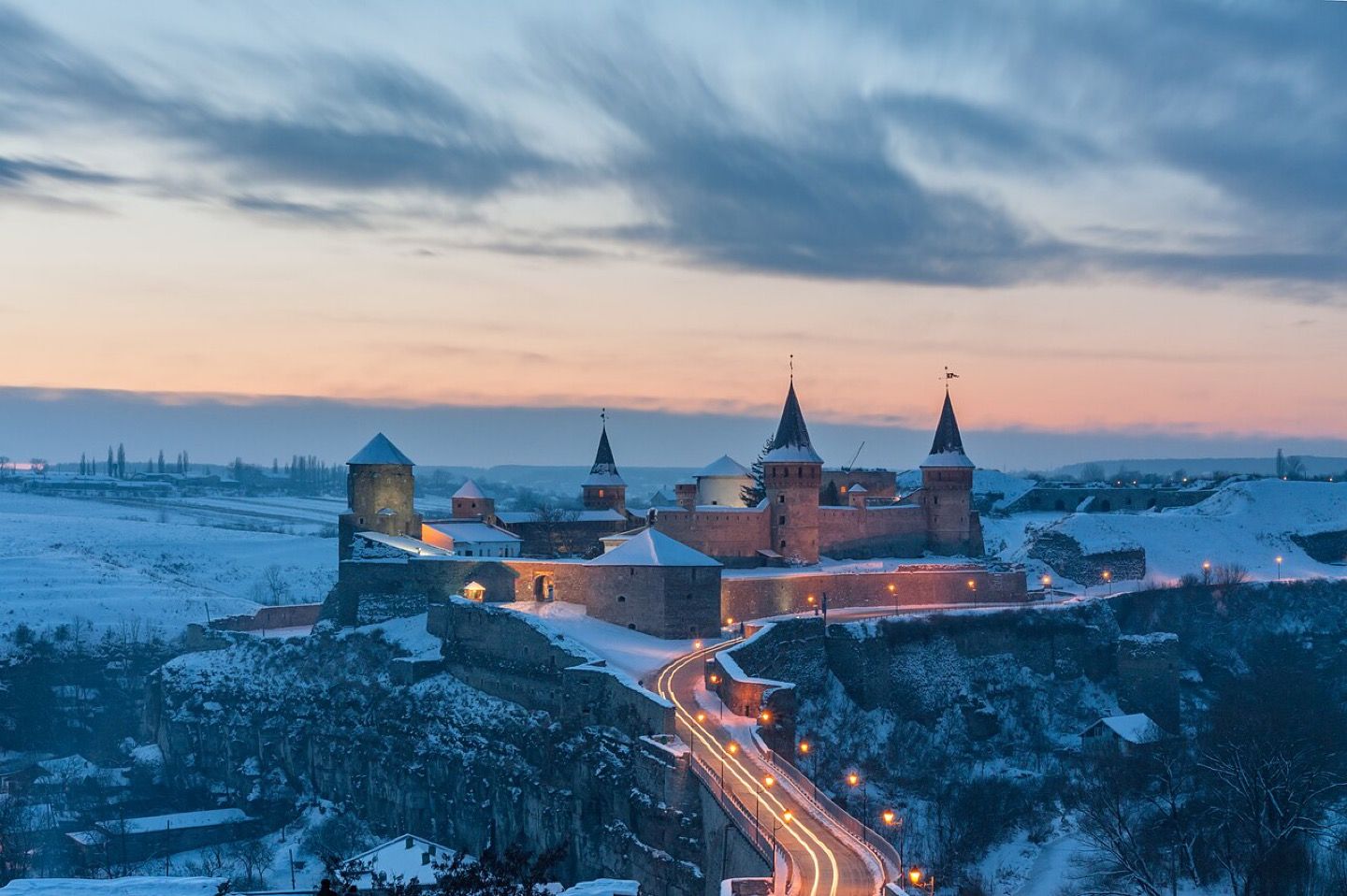 A Ukrainian fortress in winter